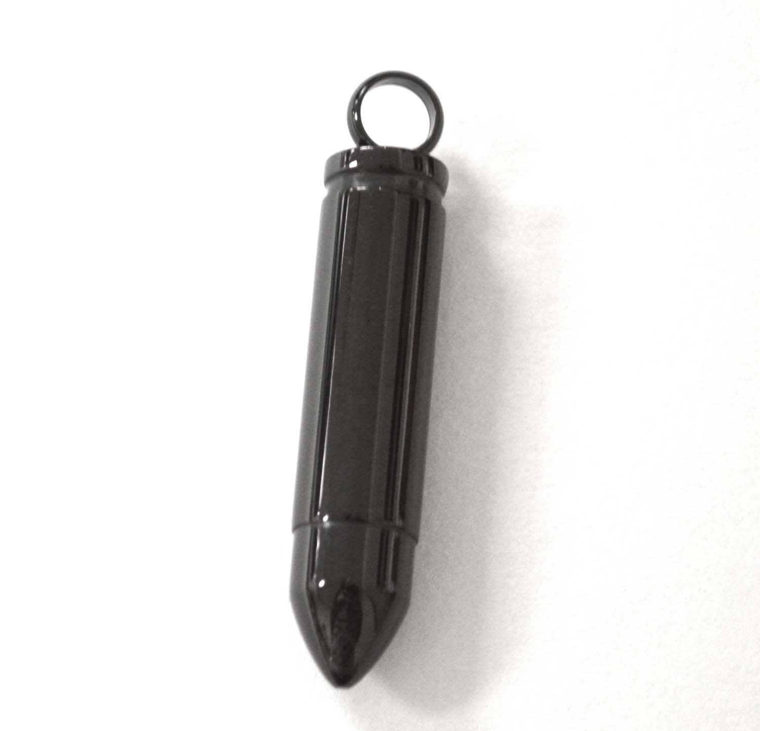 Bullet Black Plated Screw Type Pendant 86-456B
