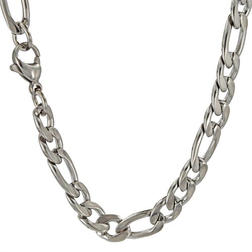 7mm Figaro Stainless Steel 85-110-7