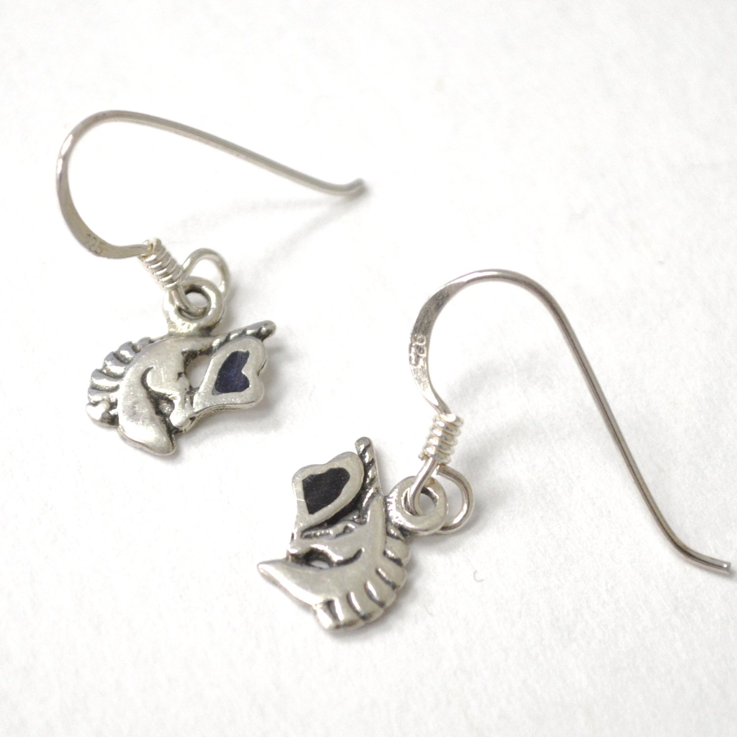 Unicorn Sterling Silver Earrings 53-5314