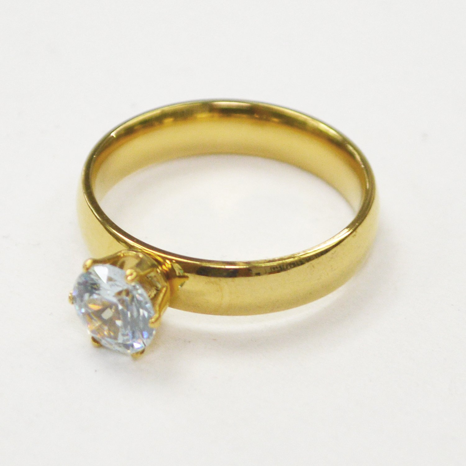 CZ Stone Gold Plated  Ring 81-1429G