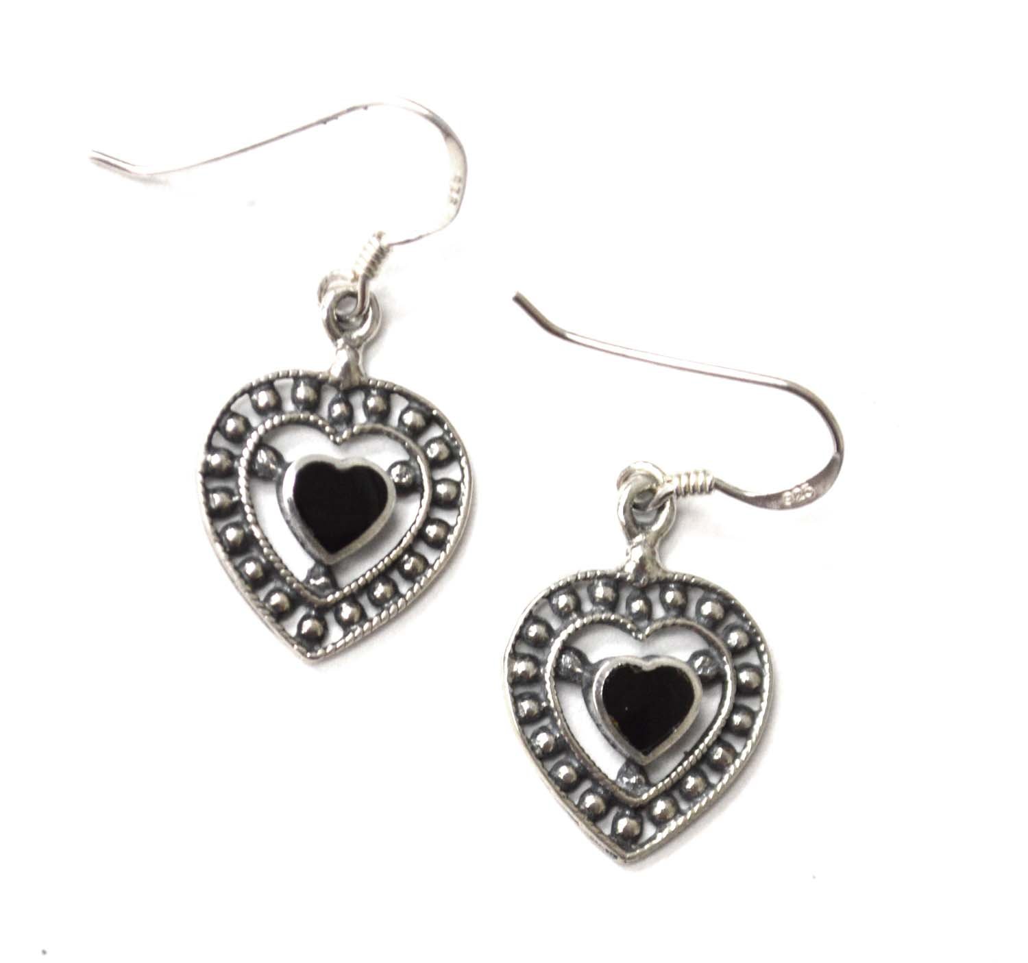 Heart Sterling Silver Earrings 53-5281