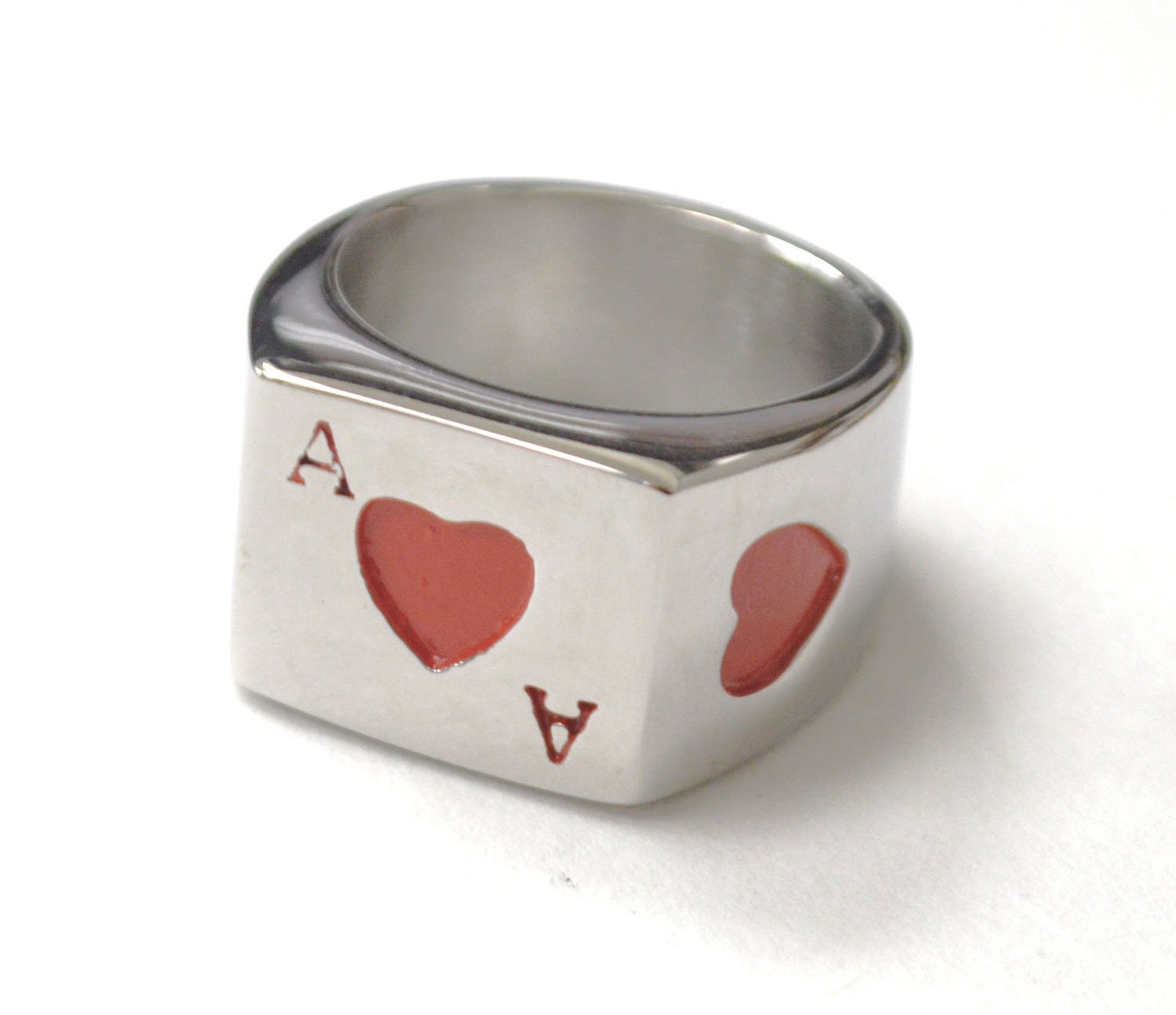 Playing Card Stainless Steel Ring 81-1245-2