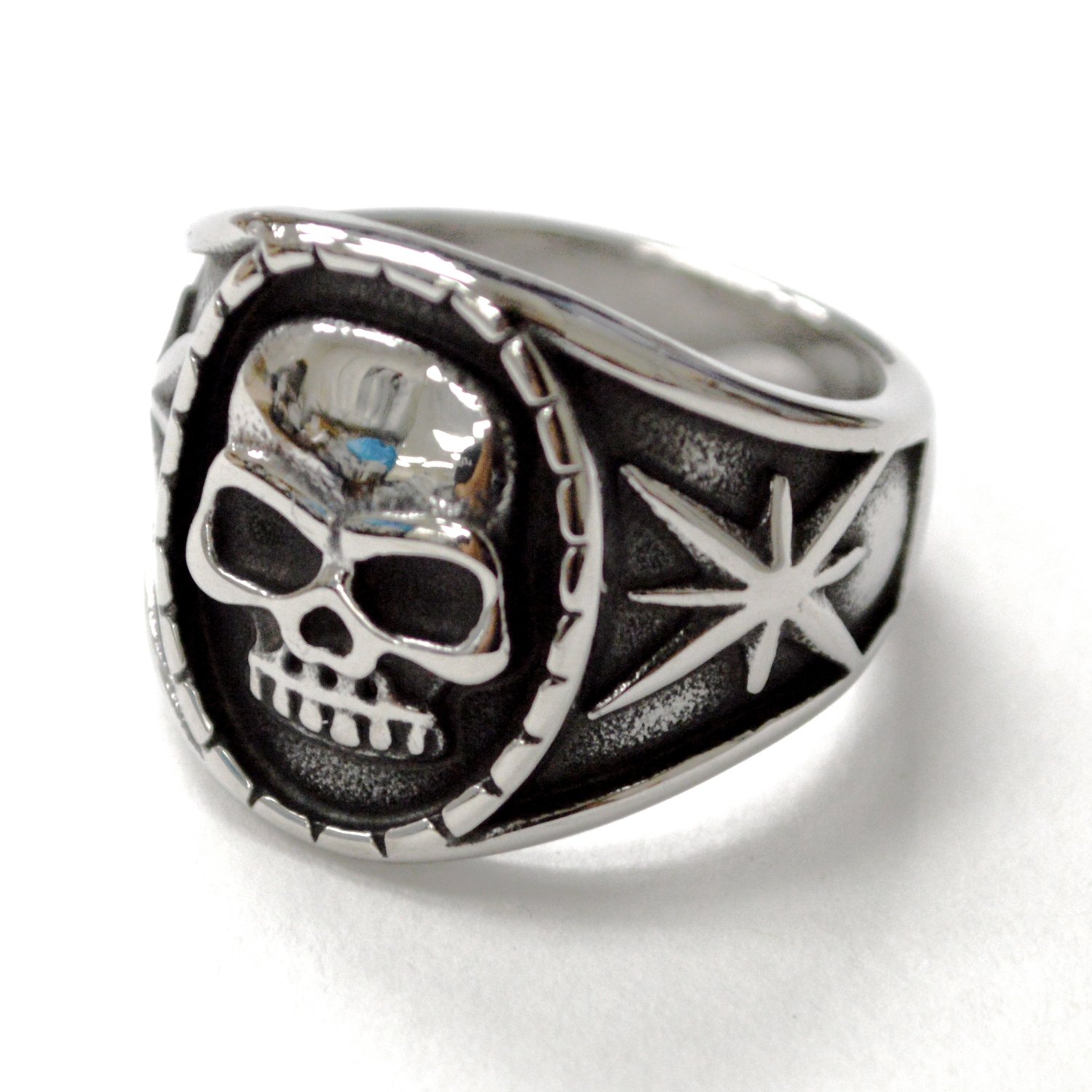 Skull Head Stainless Steel Ring 81-1691