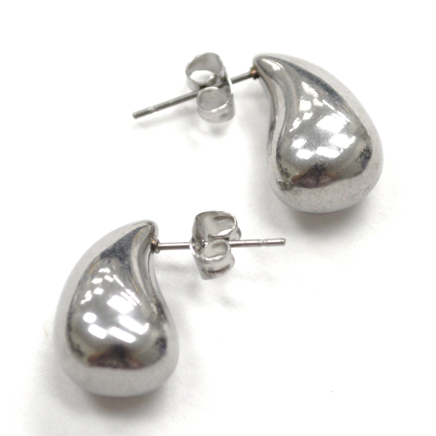 Tear Drop Stainless Steel Earrings 83-959S
