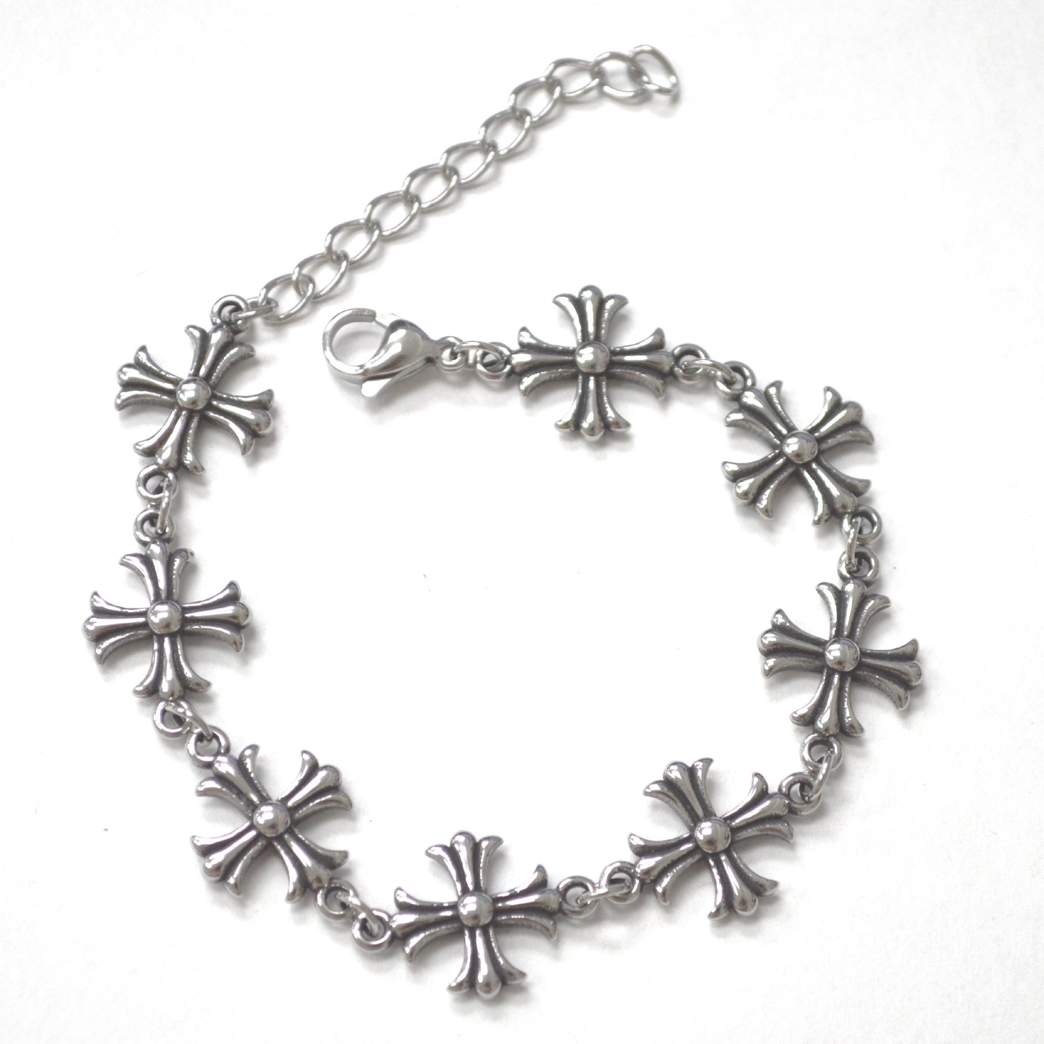 Chrome Hearts Link Stainless Steel Bracelet 84-2005