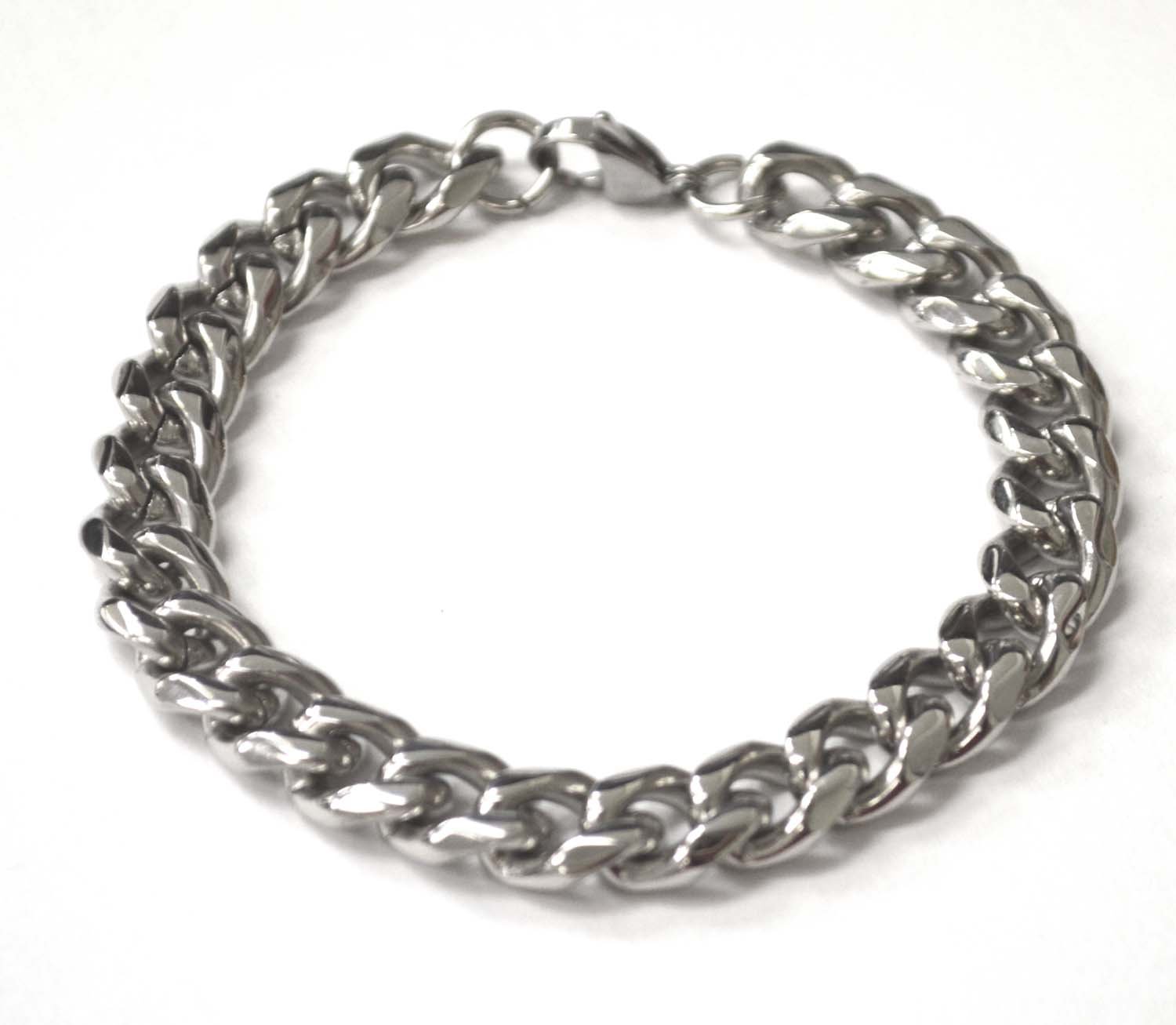 11mm Miami Cuban Stainless Steel Bracelet 84-239S-Mia-11