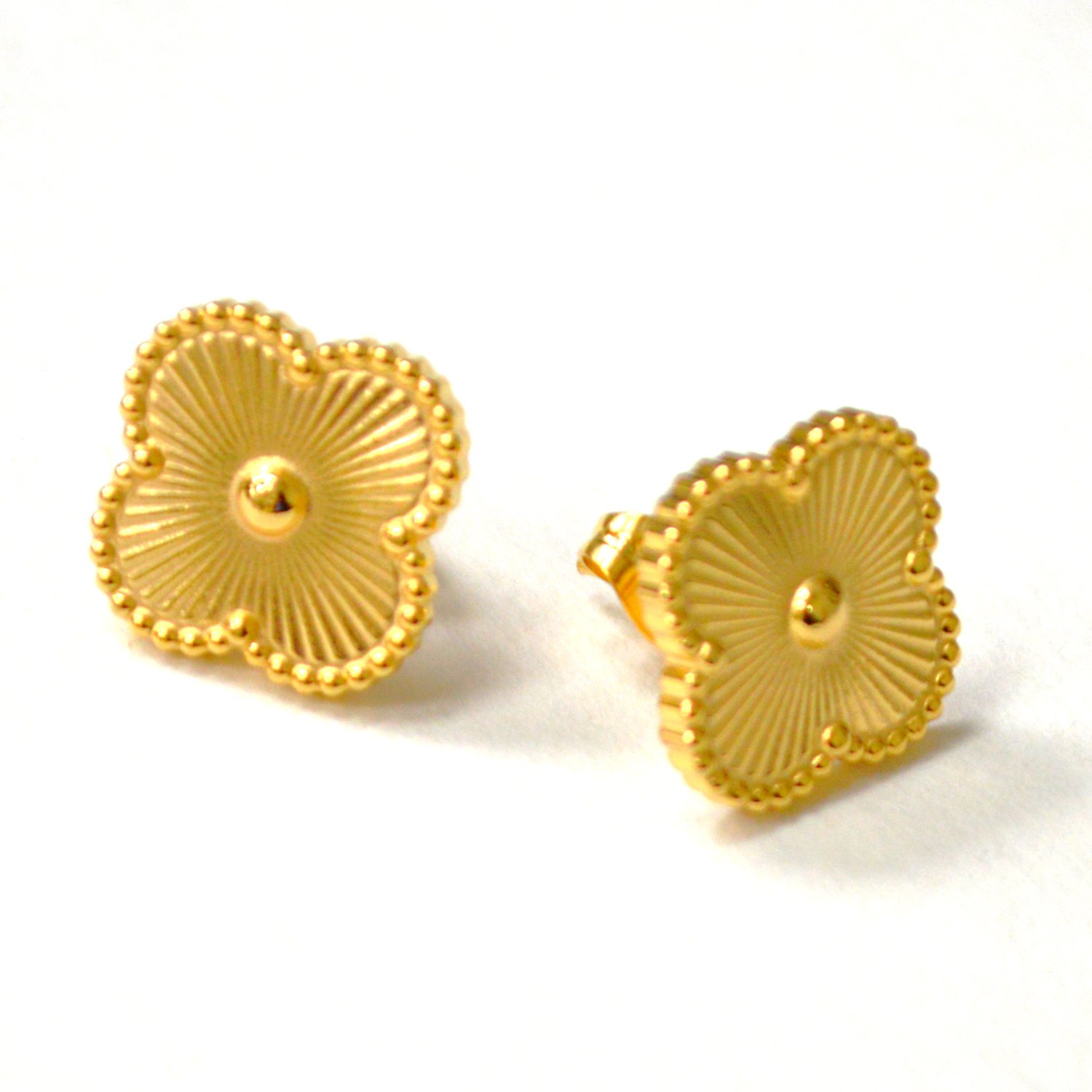 Flower Gold Plated Earrings 83-945G