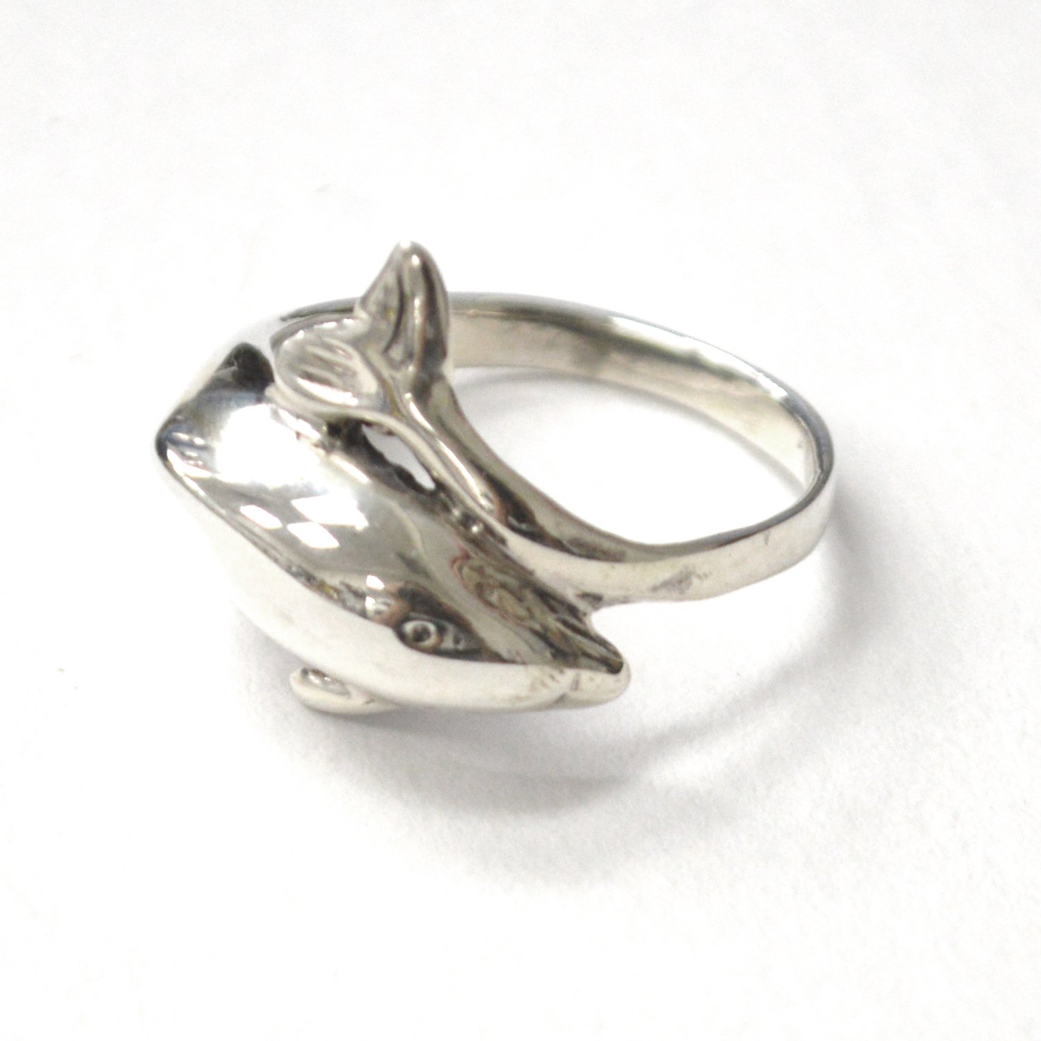 Dolphin Sterling Silver Ring 51-3088