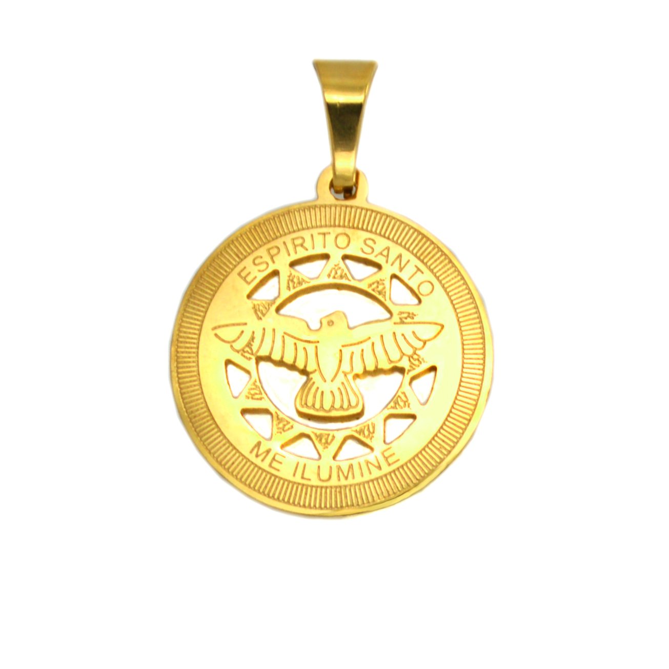 Holy Spirit Gold Plated Pendant (24mm)