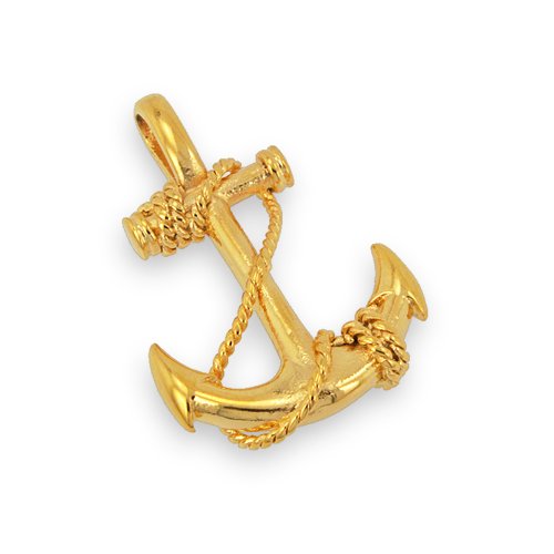 ANCHOR Gold Plated Pendant 86-1586G