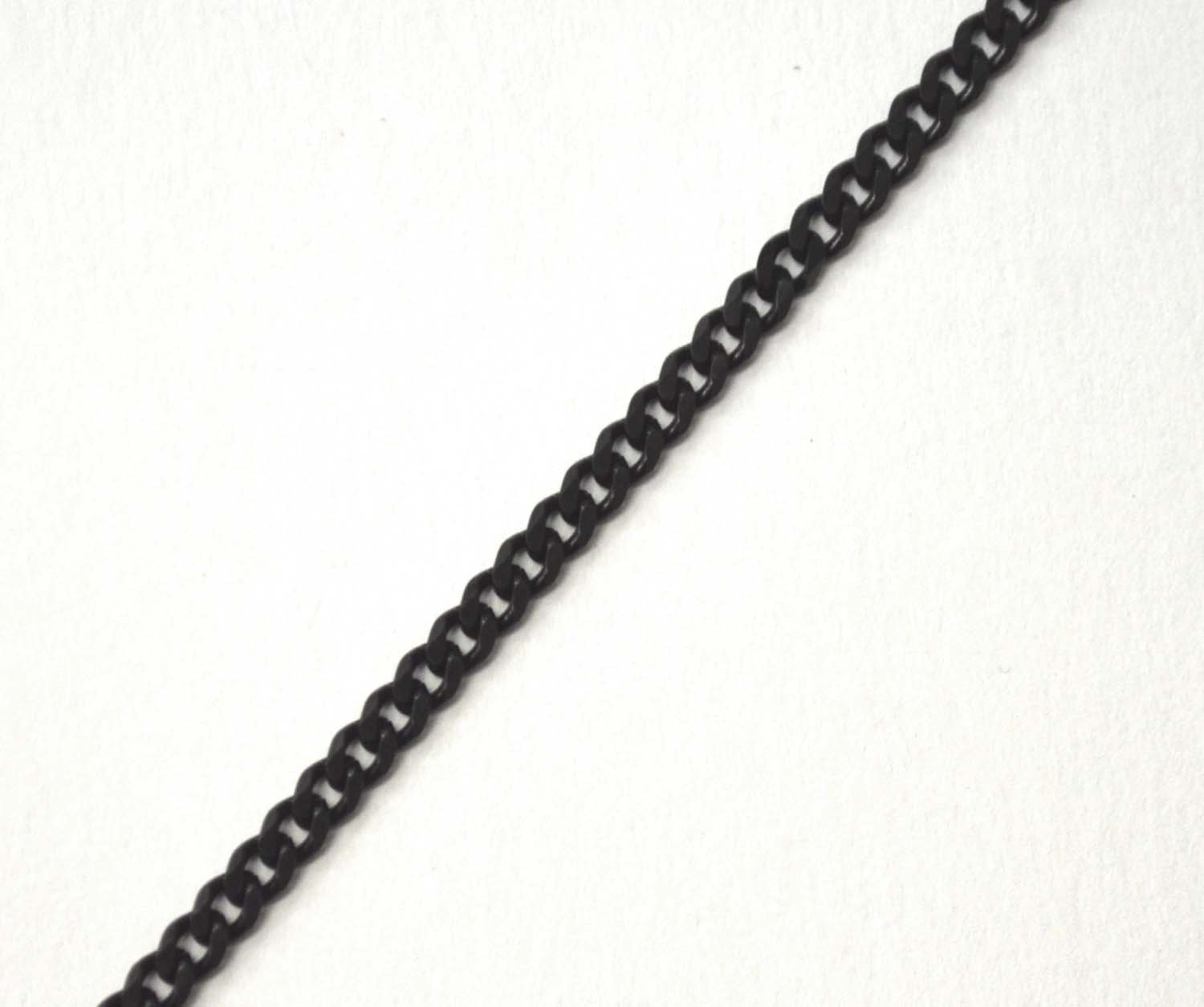 3.5mm Polished Miami Cuban Black Plated  85-239B-Mia-3.5