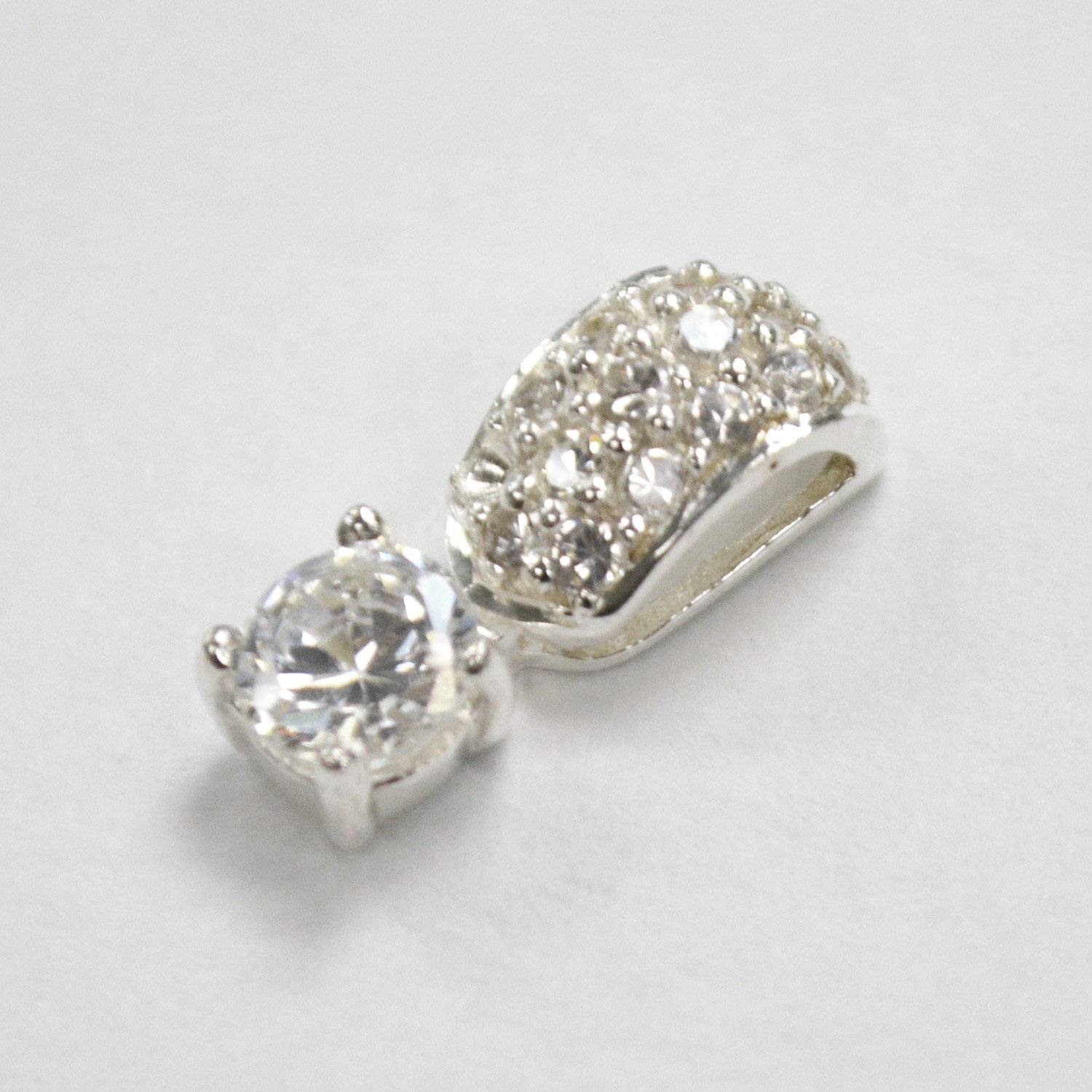 CZ Stone Pendant Sterling Silver 562003