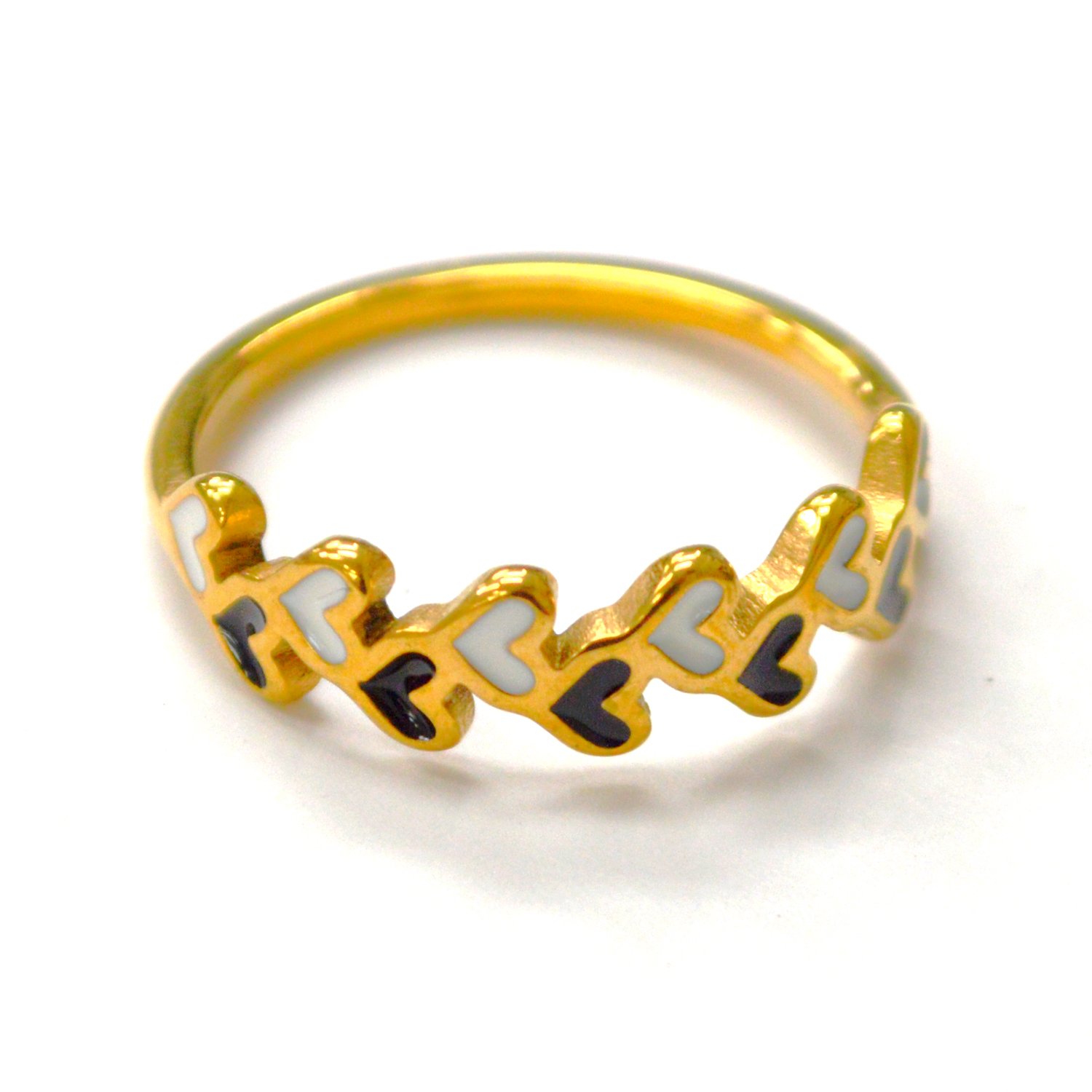 Heart Gold IP Plated Ring 81-1828G
