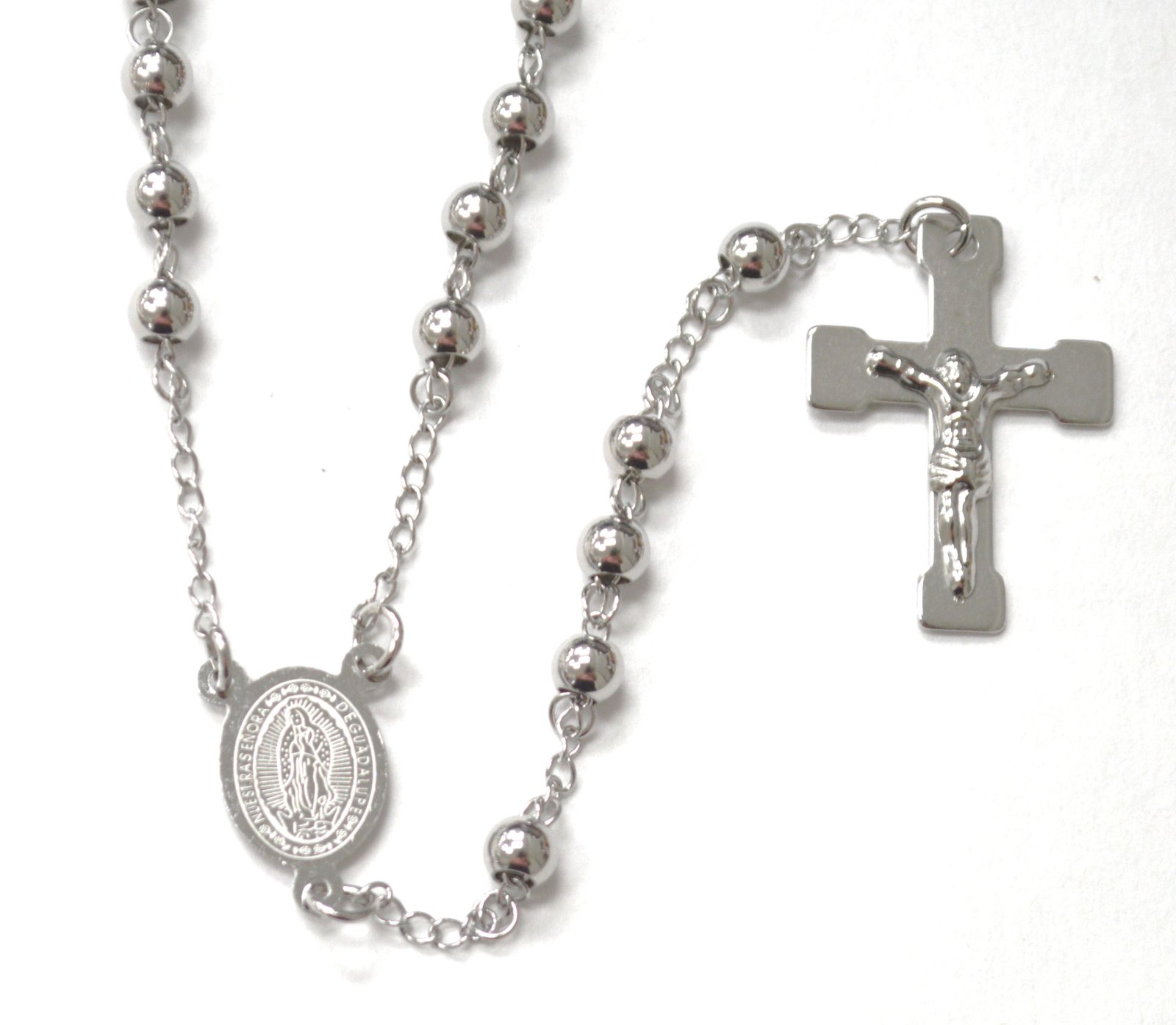 6mm Stainless Steel Rosary 87-32S
