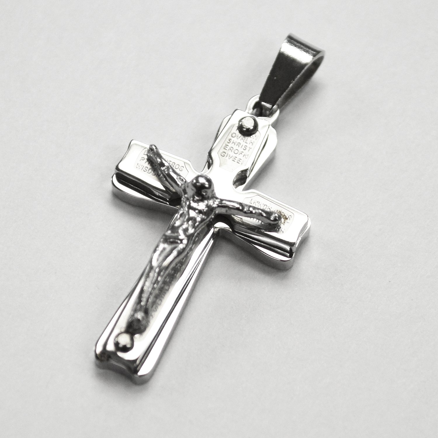 Crucifix Cross Stainless Steel Pendant 86-2105S