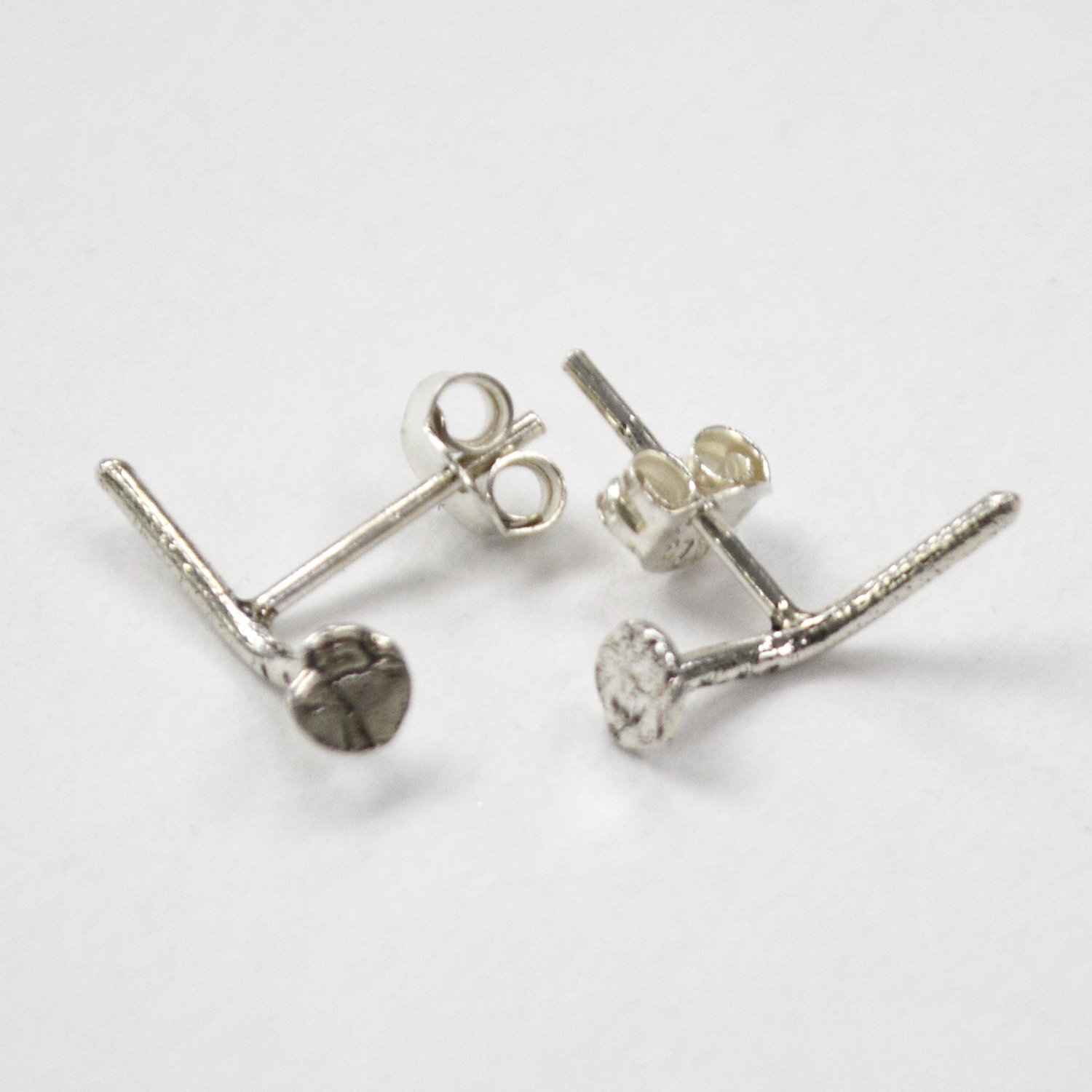 Nail Stud Sterling Silver Earring 53-5264