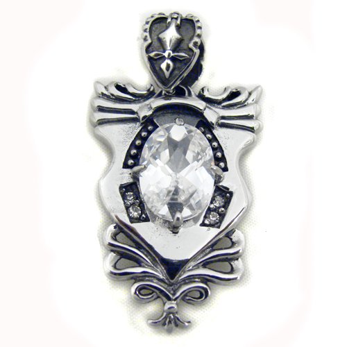 CZ Stone Stainless Steel Pendant 86-739