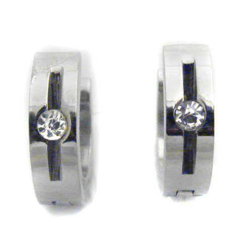 HUGGIE WITH CRYSTAL EARRINGS 83-385