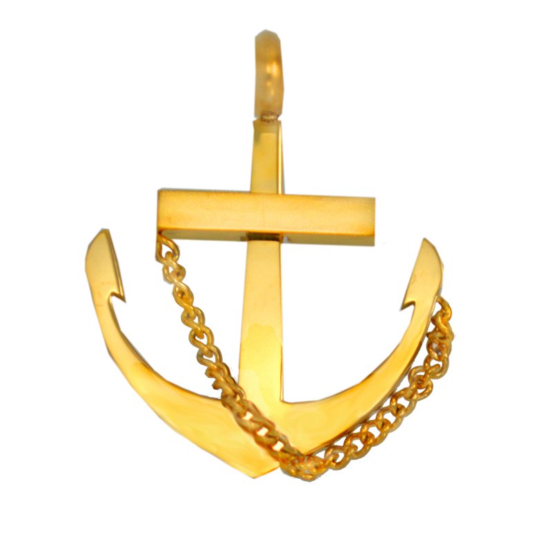 ANCHOR Gold Plated Pendant 86-1881G