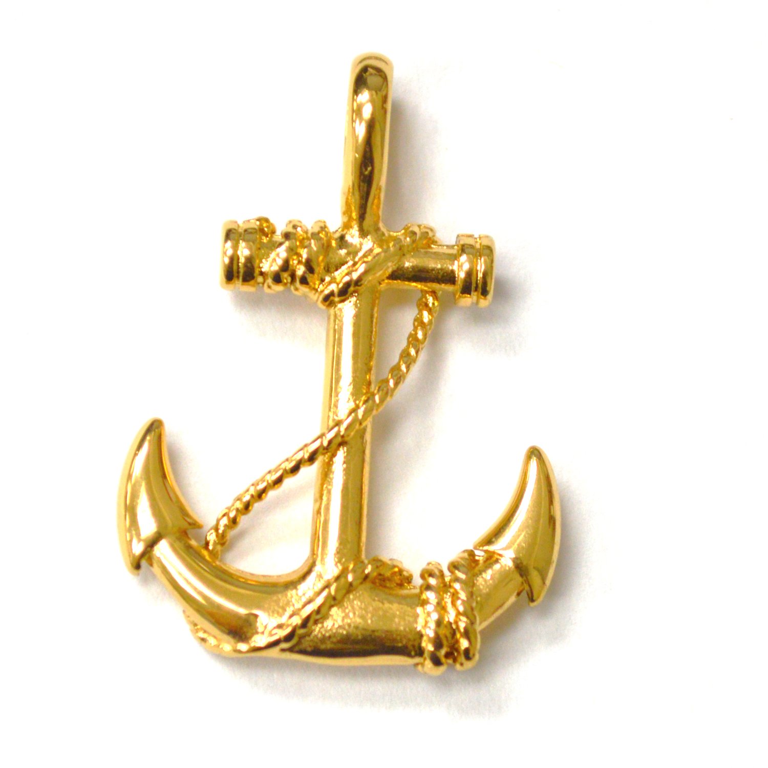 Anchor Gold IP Plated Pendant 86-1572G