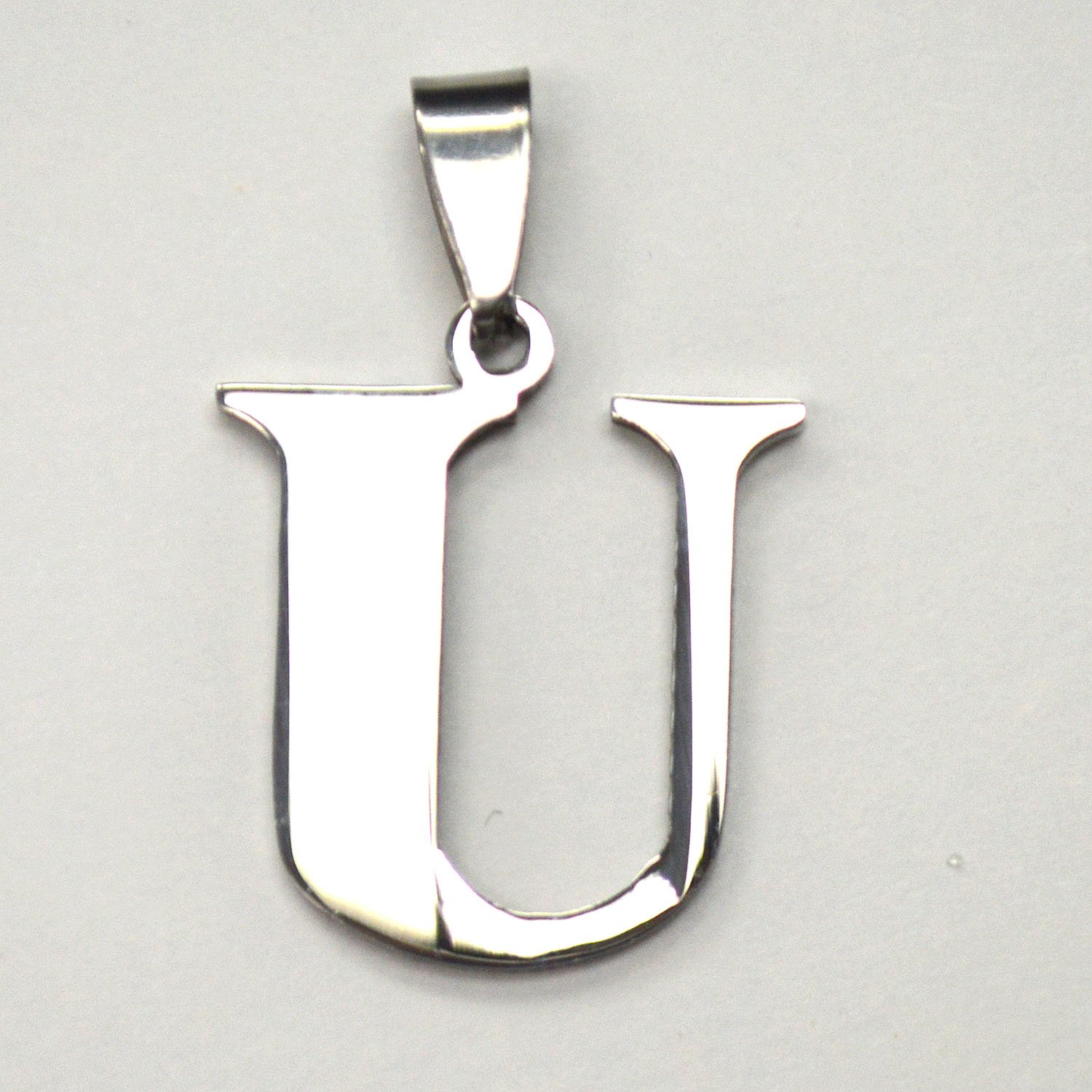 U Initial Stainless Steel Pendant 86-278-U