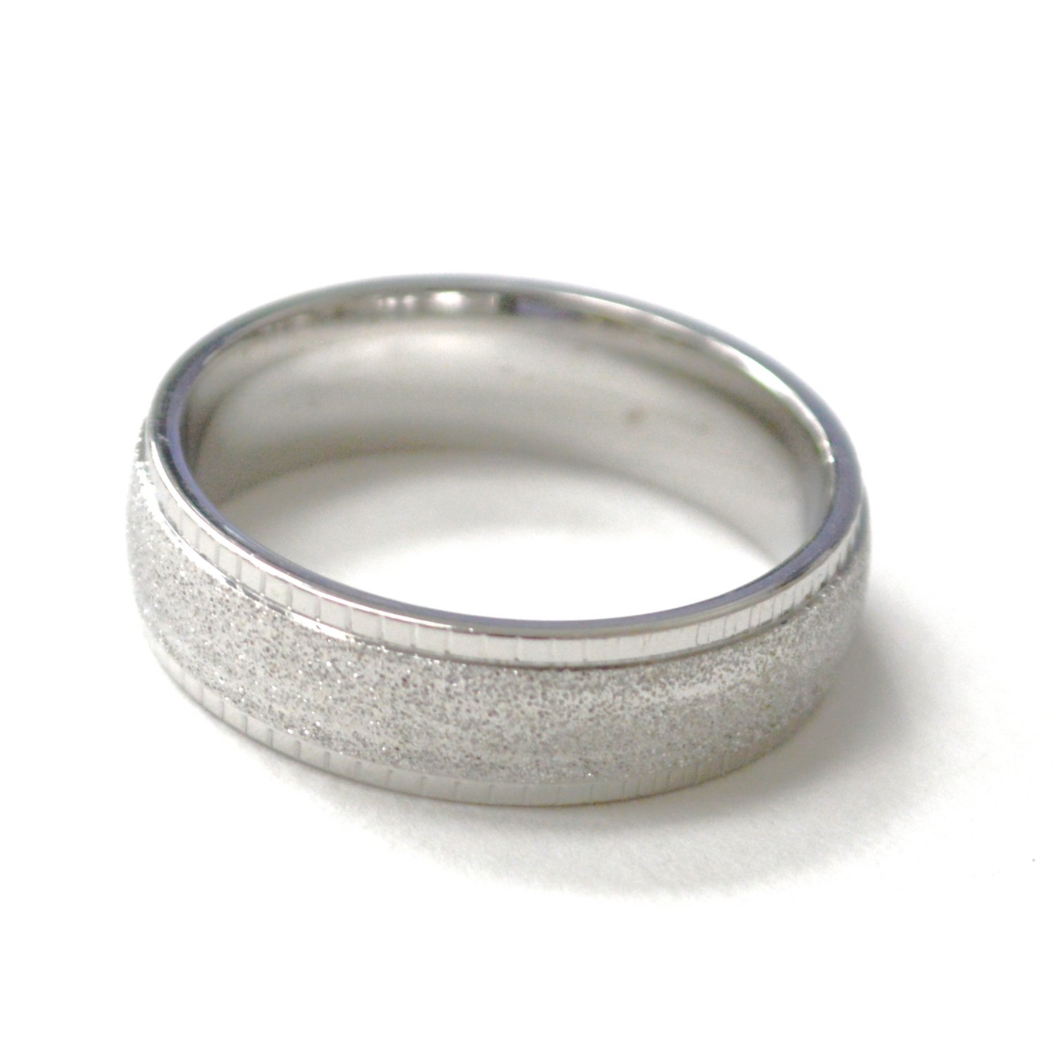 Glitter Stainless Steel Ring 81-1729S