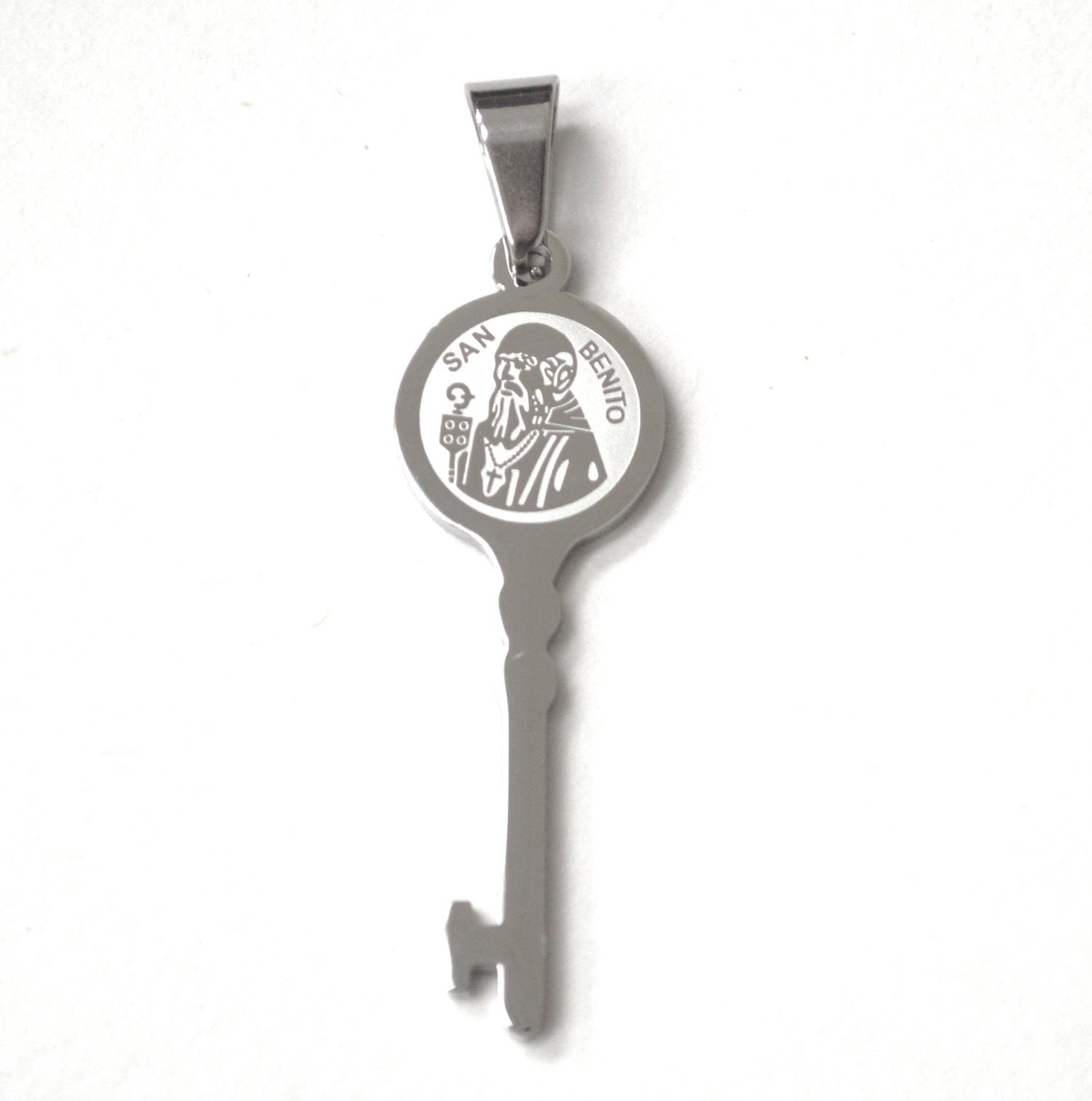 SAN BENETO KEY Stainless Steel Pendant 86-1429S
