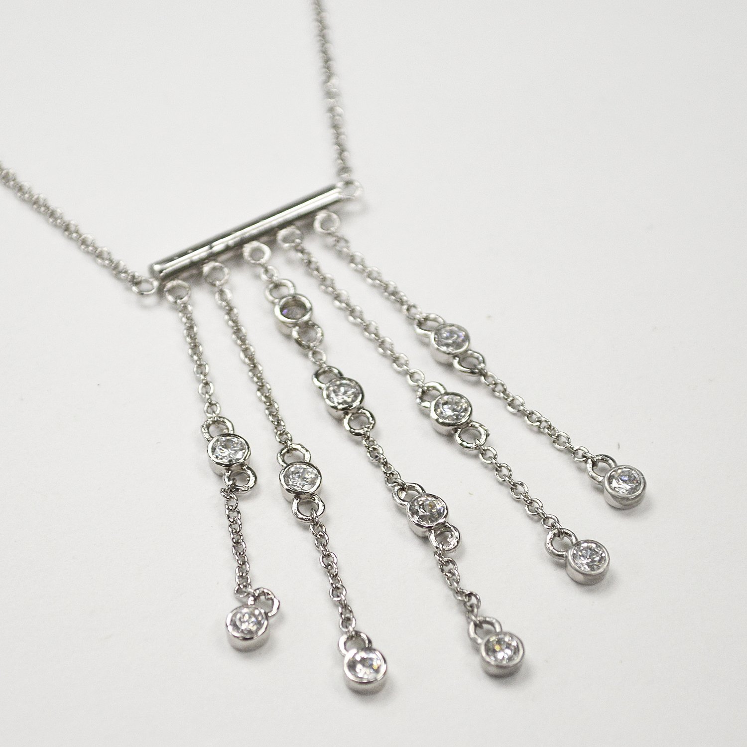 Designer Inspired Sterling Silver Necklace 55-1002