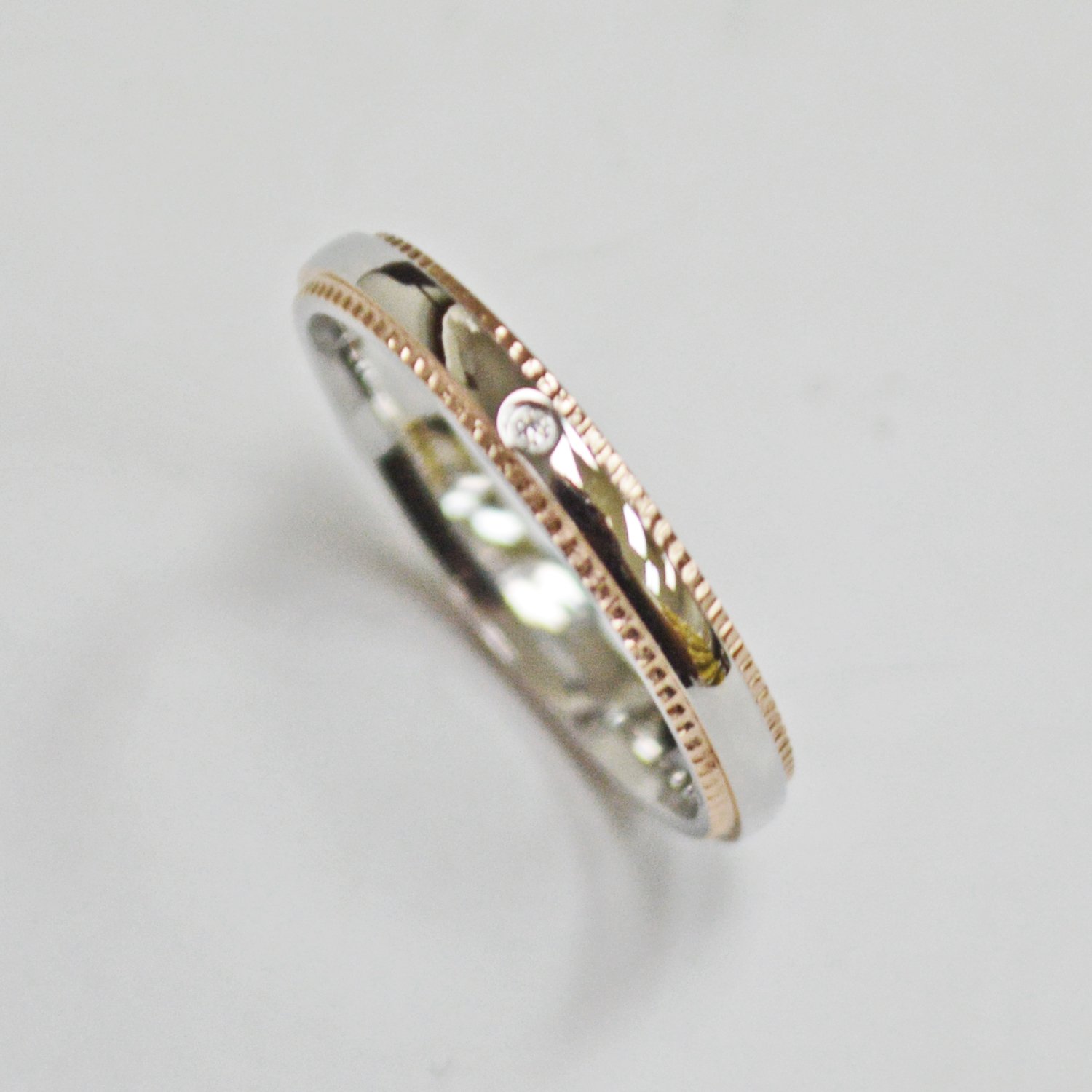 Rose Gold Edge Band Ring (3mm) 81-1320