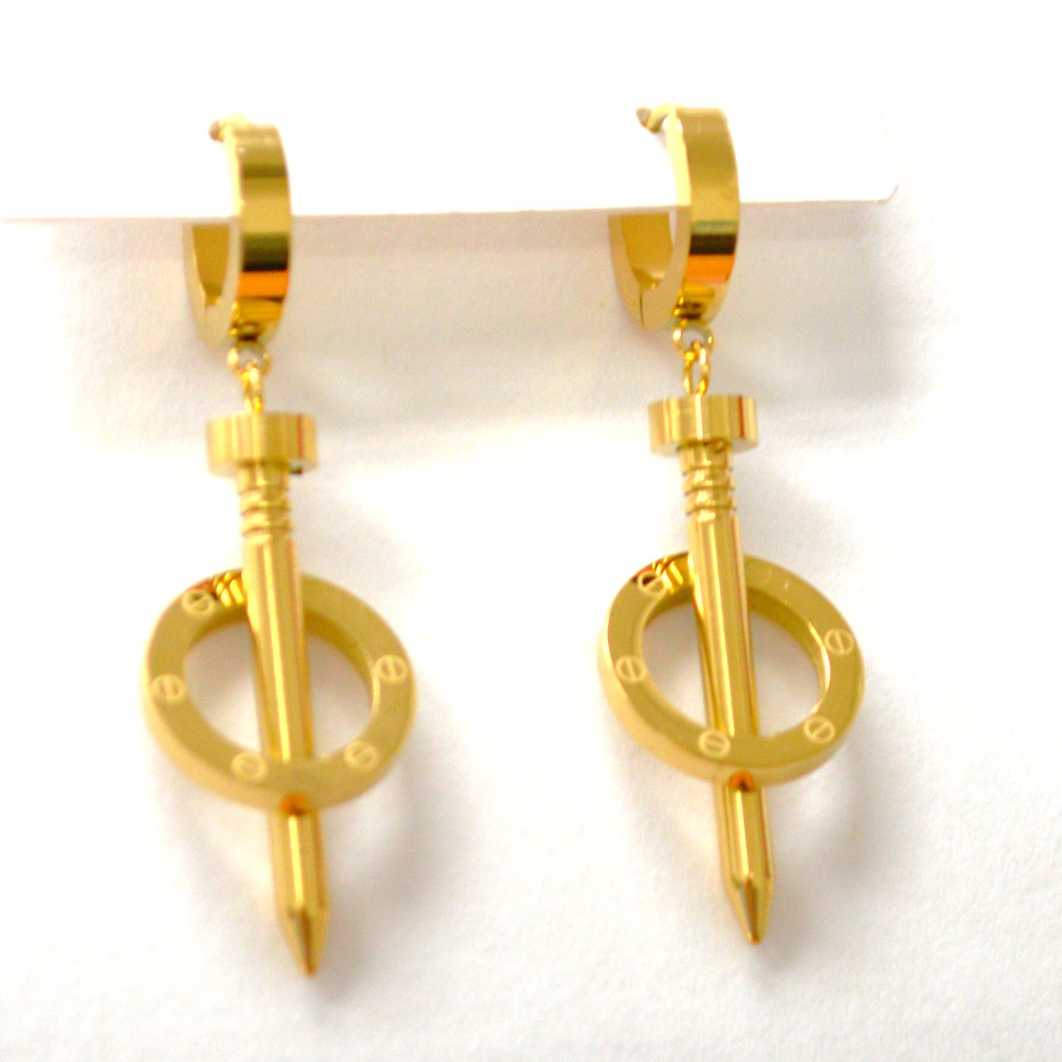 Designer Inspired Gold Plated Earrings 83-923G