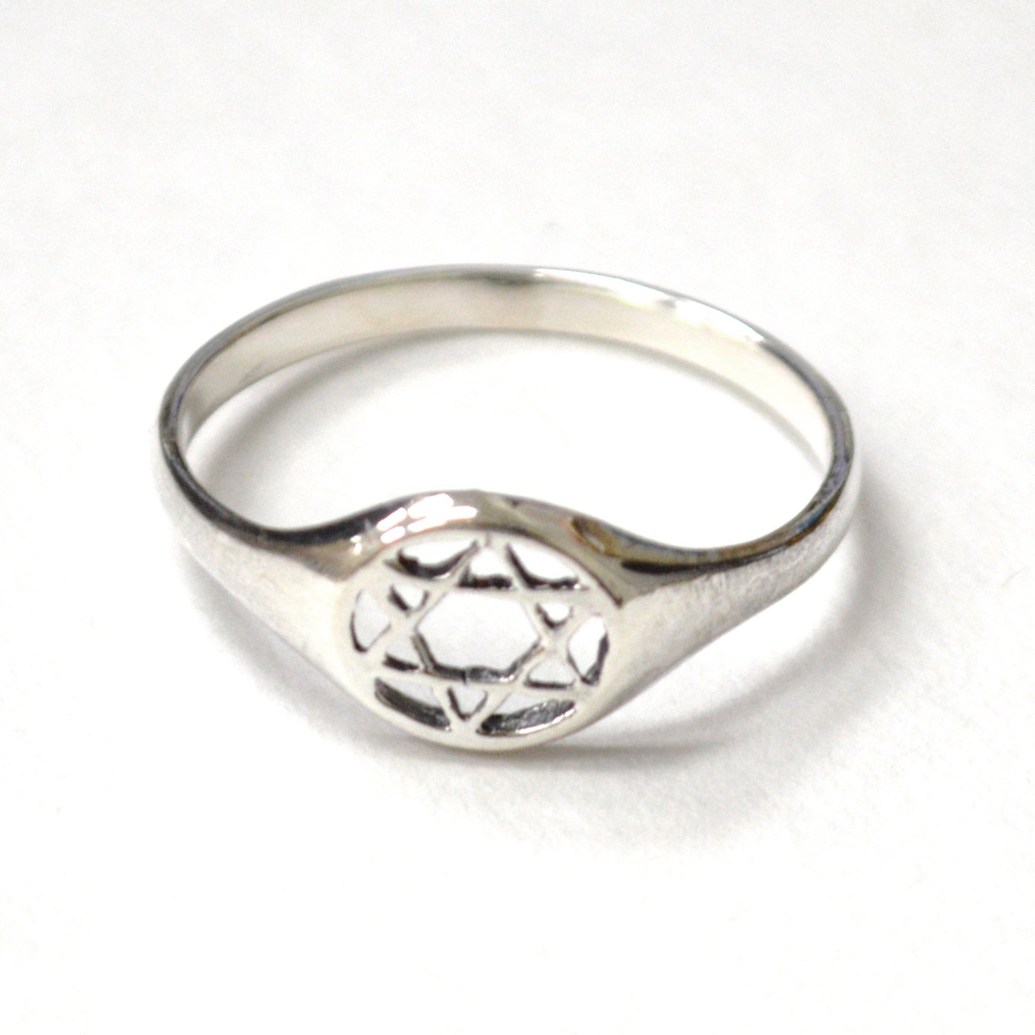 Star of David Sterling Silver Ring 51-3079