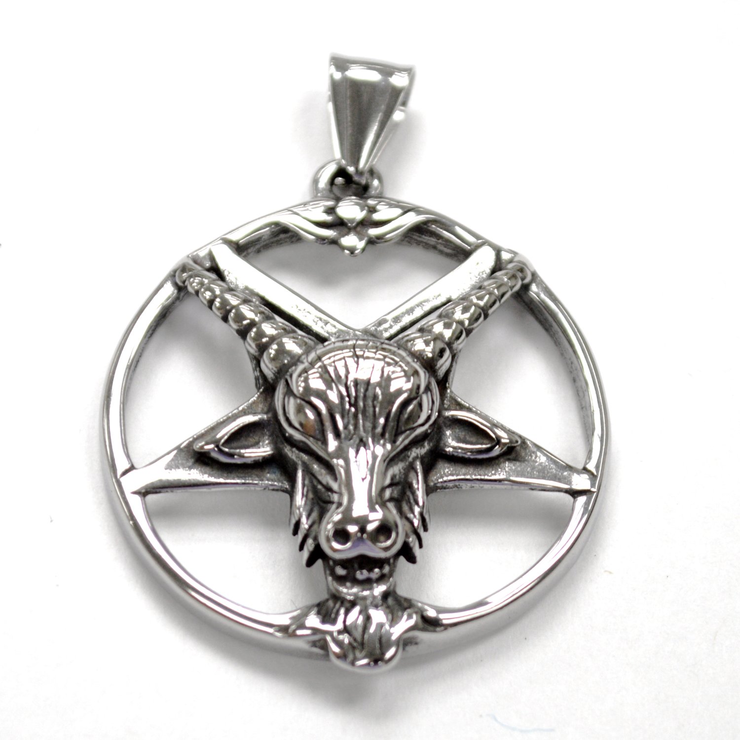 Pentagram Goat Stainless Steel Pendant 86-2952