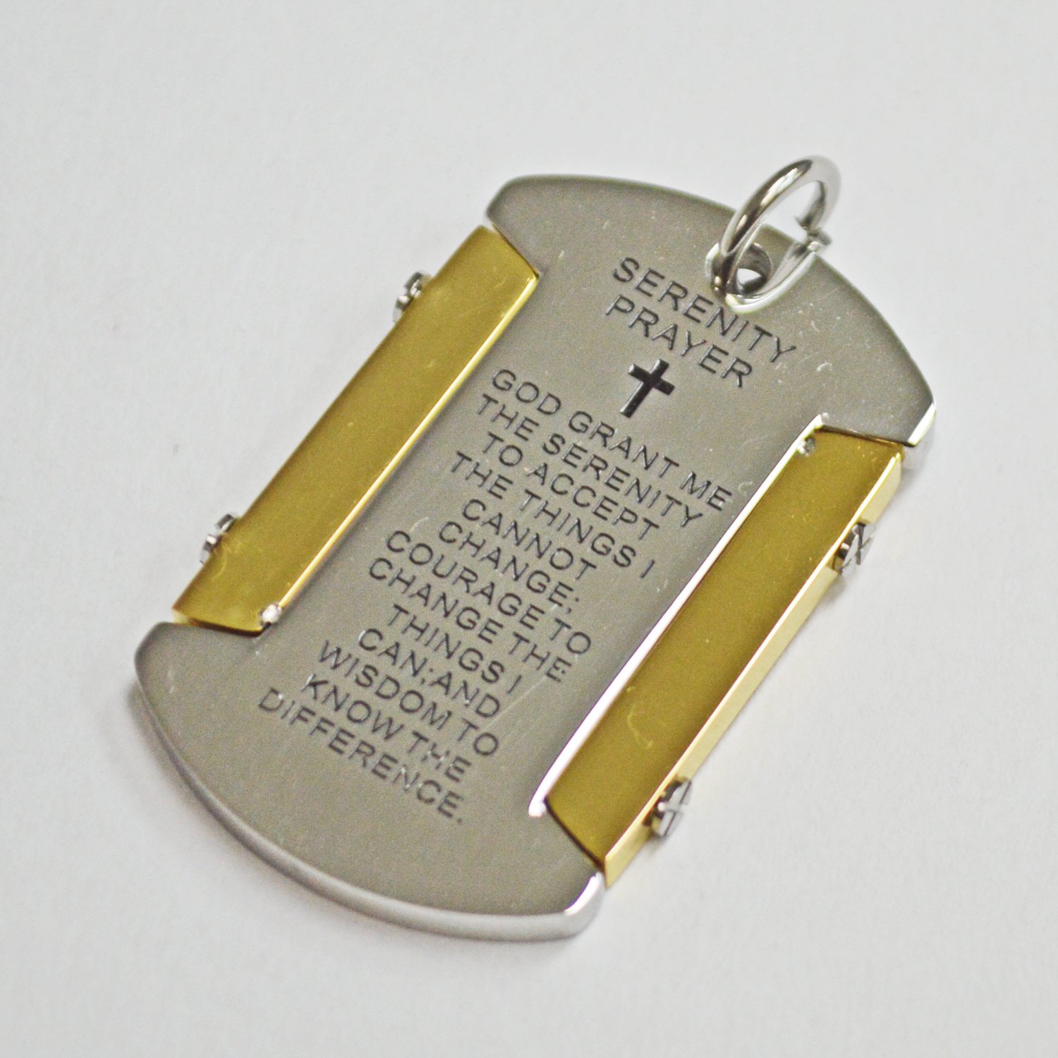 Serenity Prayer Tag Pendant 86-2176-2T