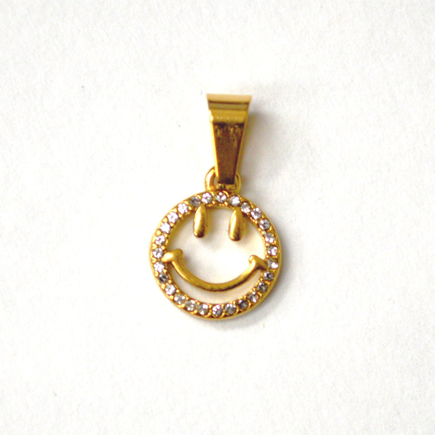 Smiling Face Gold Plated Pendant 86-3083G