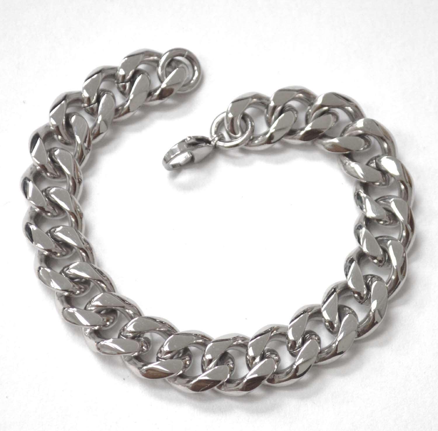 13mm Miami Cuban Stainless Steel Bracelet 84-239S-Mia-13