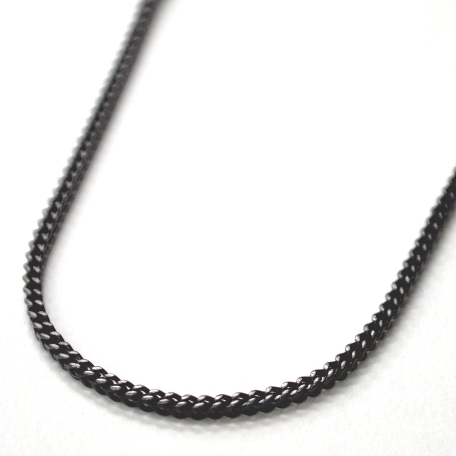 2mm Franco Black Plated Chain 85-215B-2