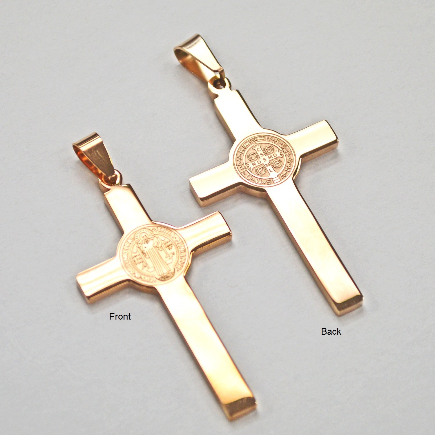 Cross with San Benito Stainless Steel 86-1130-RG