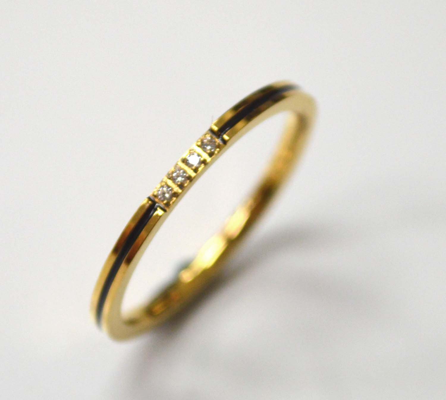 Gold IP Plated Ring 81-1460G