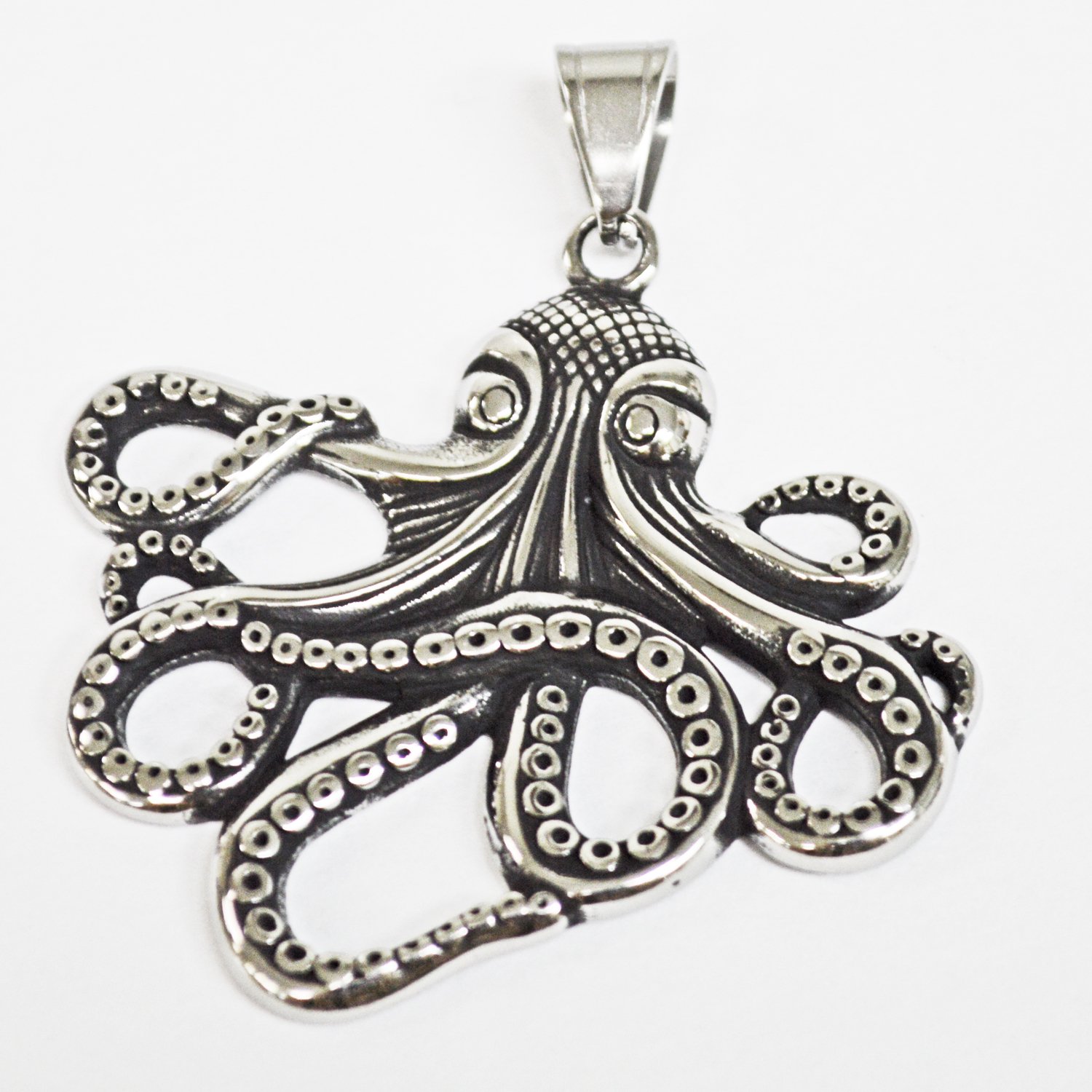 Octopus Stainless Steel Pendant (53x50mm)