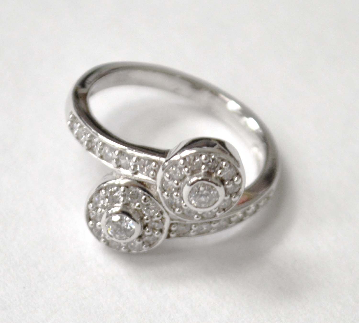 CZ Stone Ring Sterling Silver 51-2023