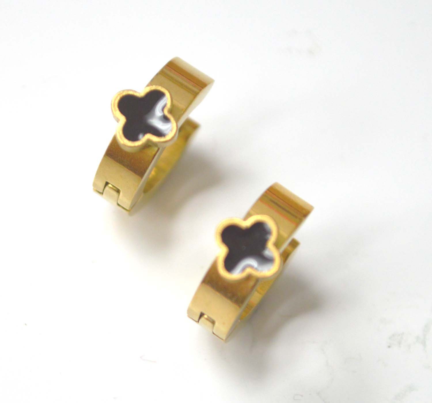 Designer Inspired Gold Plated Huggies 83-908G