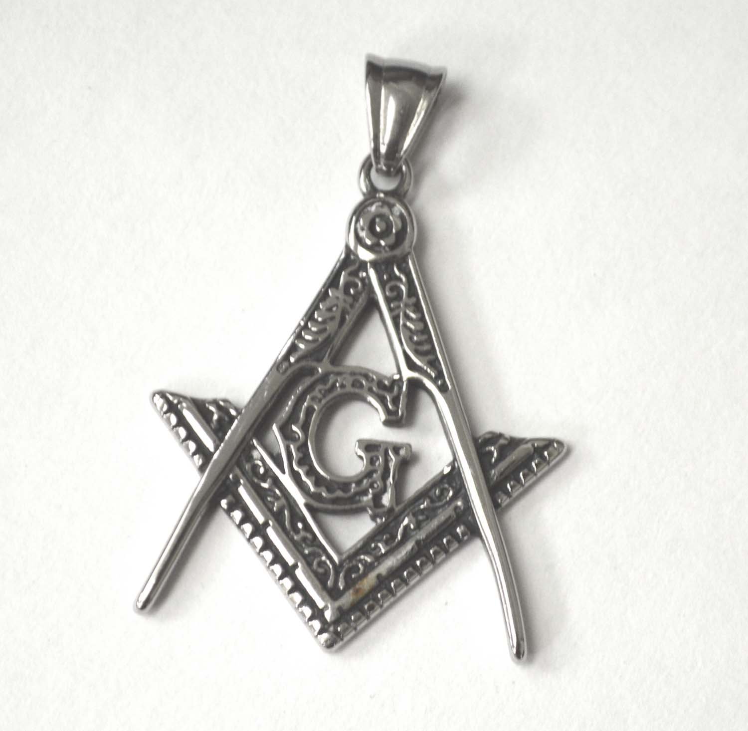 Masonic Pendant Stainless Steel 86-1647-Sm