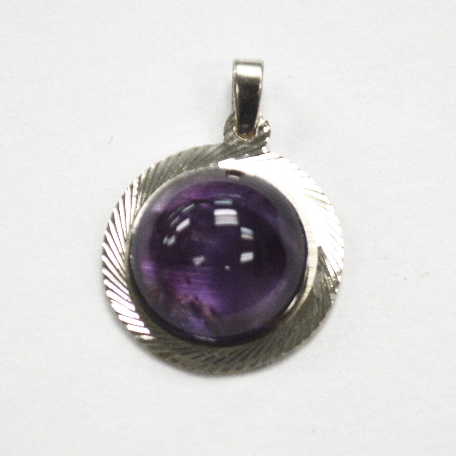 Amethyst Stone Pendant Sterling Silver 563017