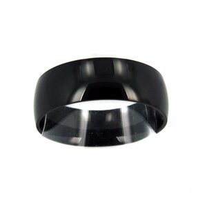 Plain Black Plated Ring (8mm) 81-214-8