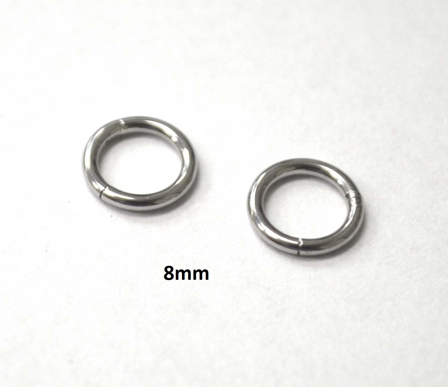 8mm Hinged Hoops Earrings 83-820-1