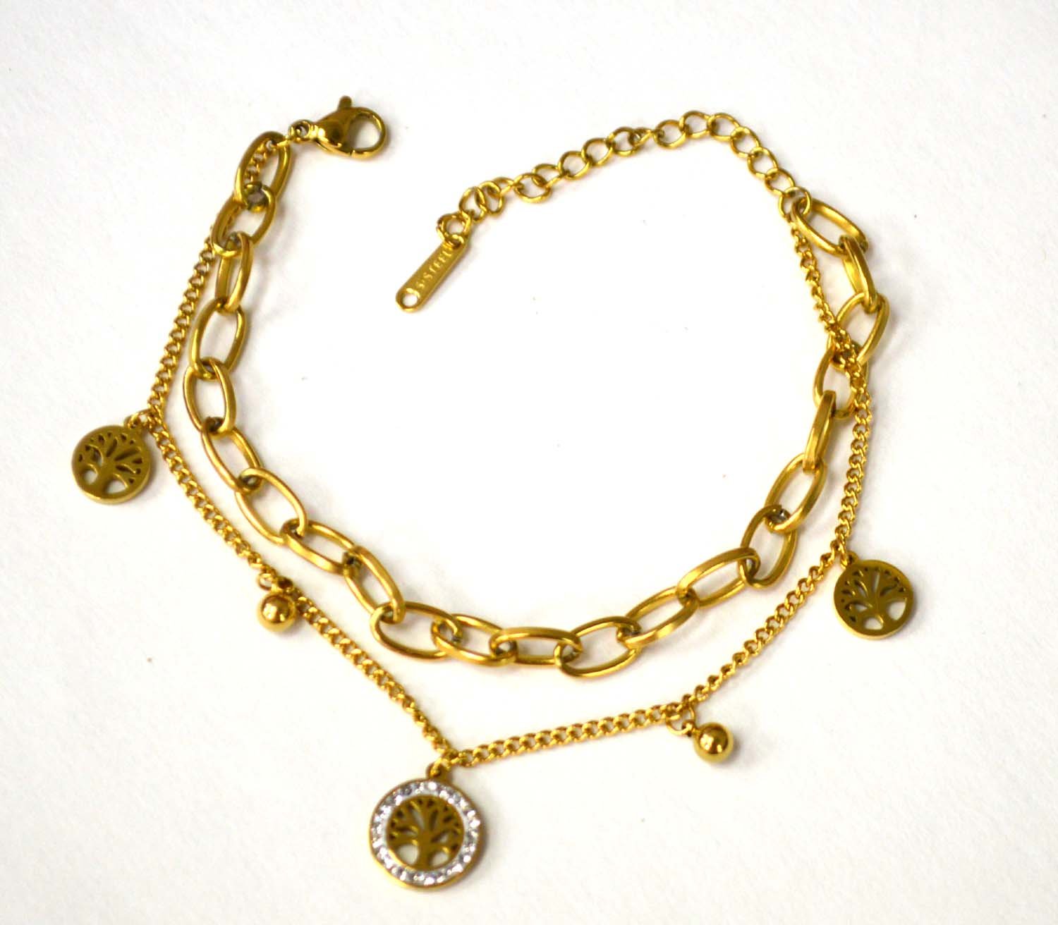 Designer Inspired Gold Plated Bracelet 84-1811