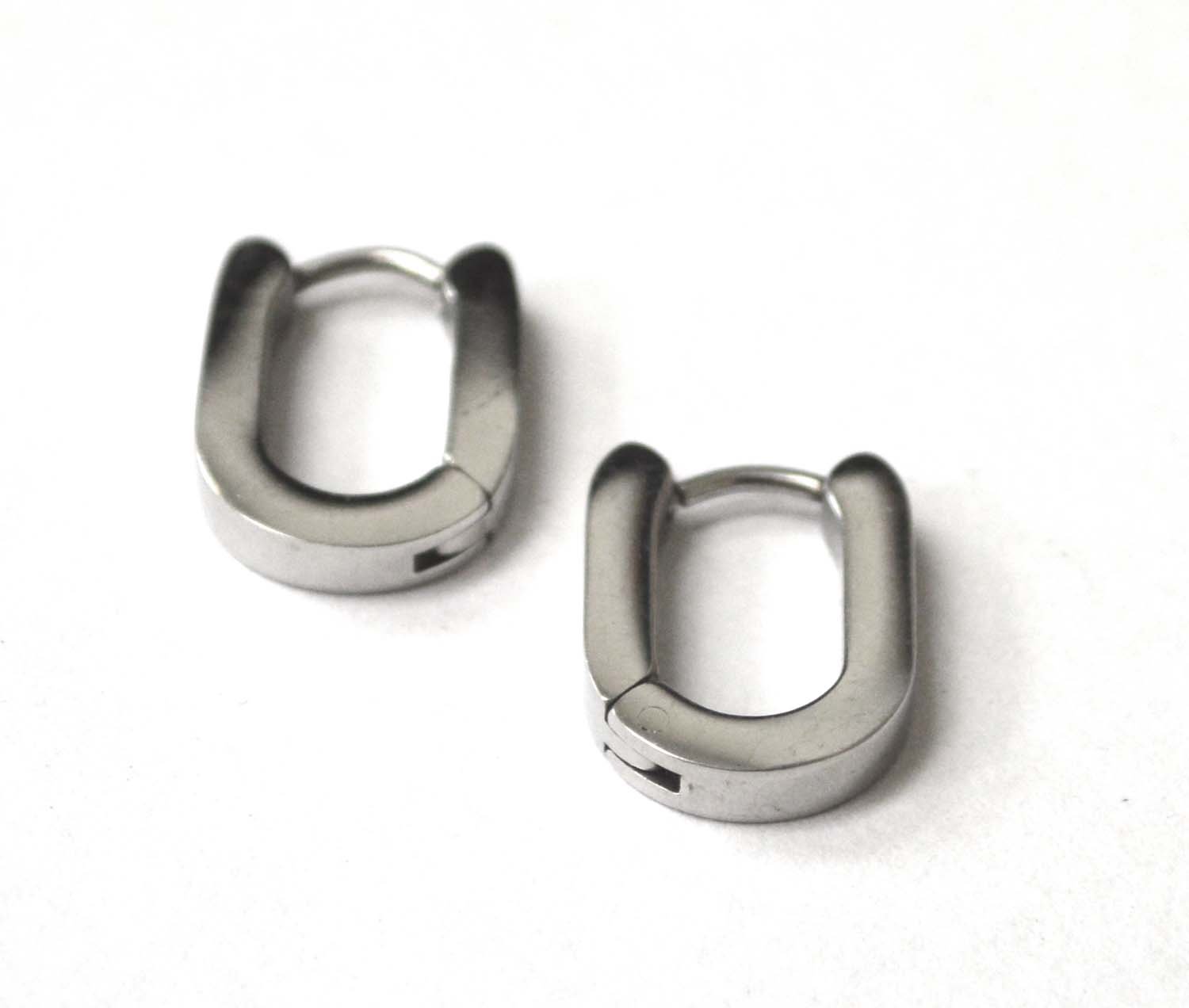 Oval Hoops Earrings  83-811S