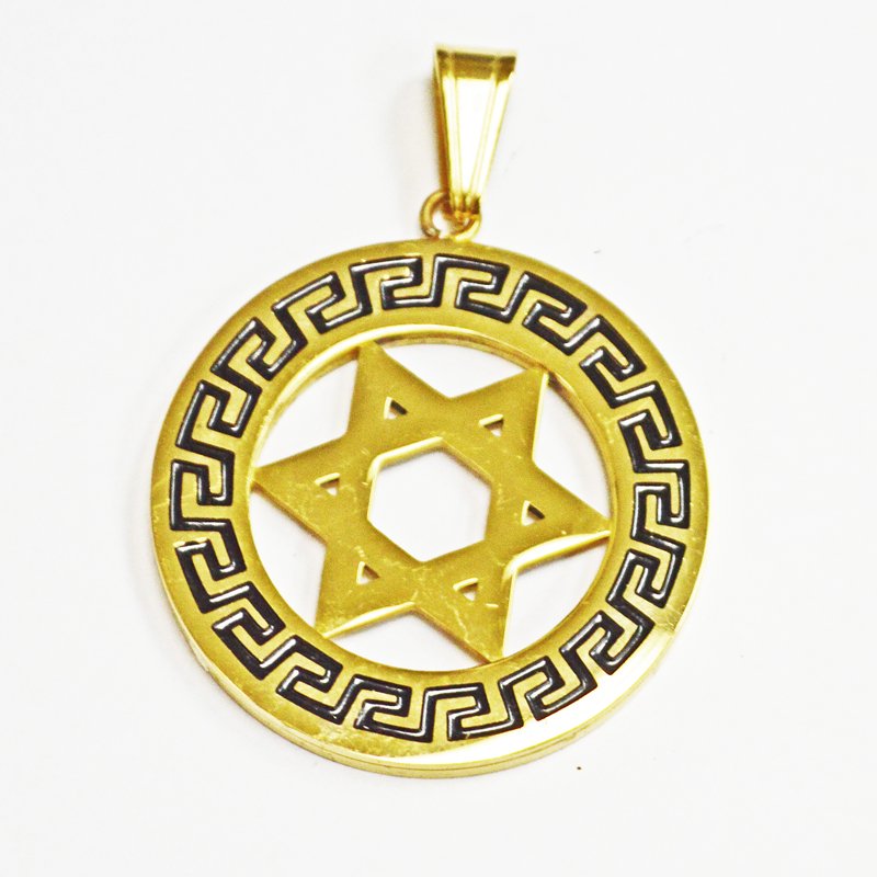 PENTAGRAM Gold Plated Pendant (39mm)
