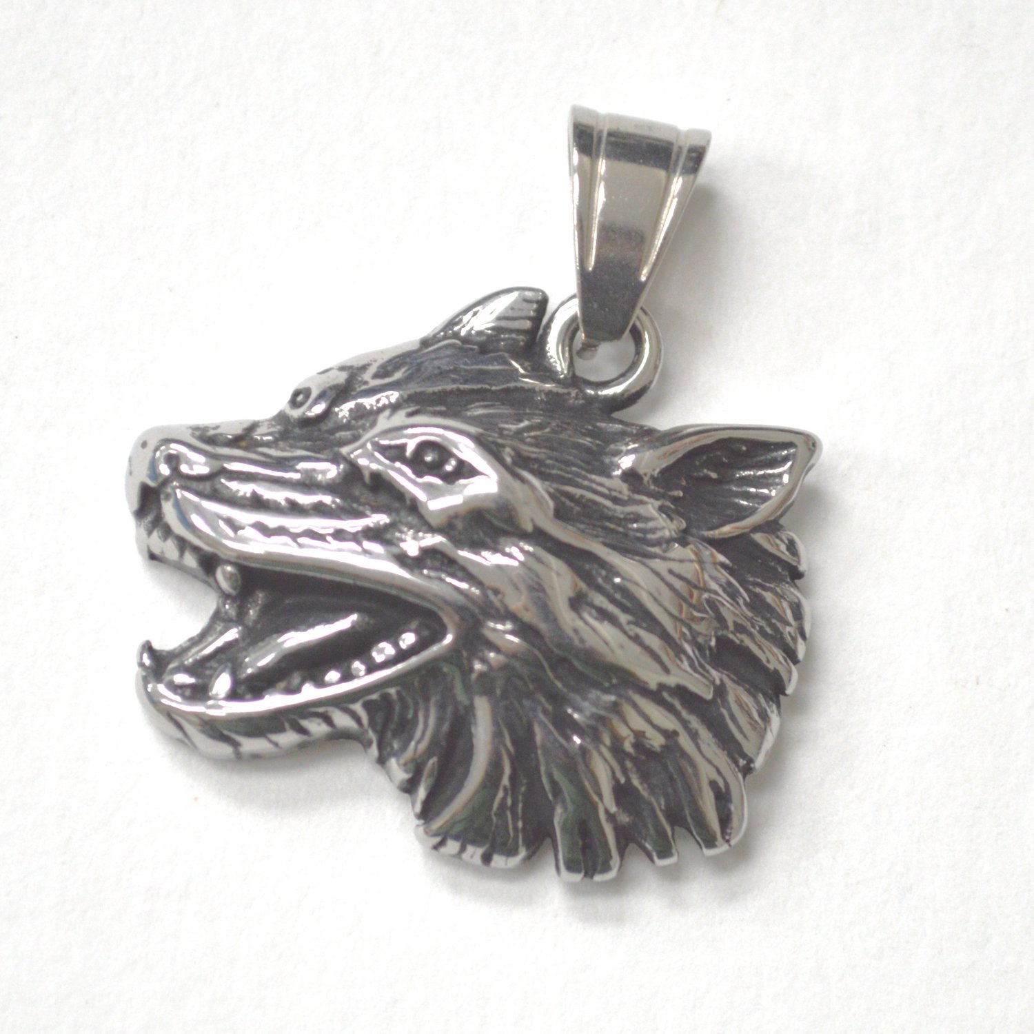 Wolf Stainless Steel Pendant 86-3040