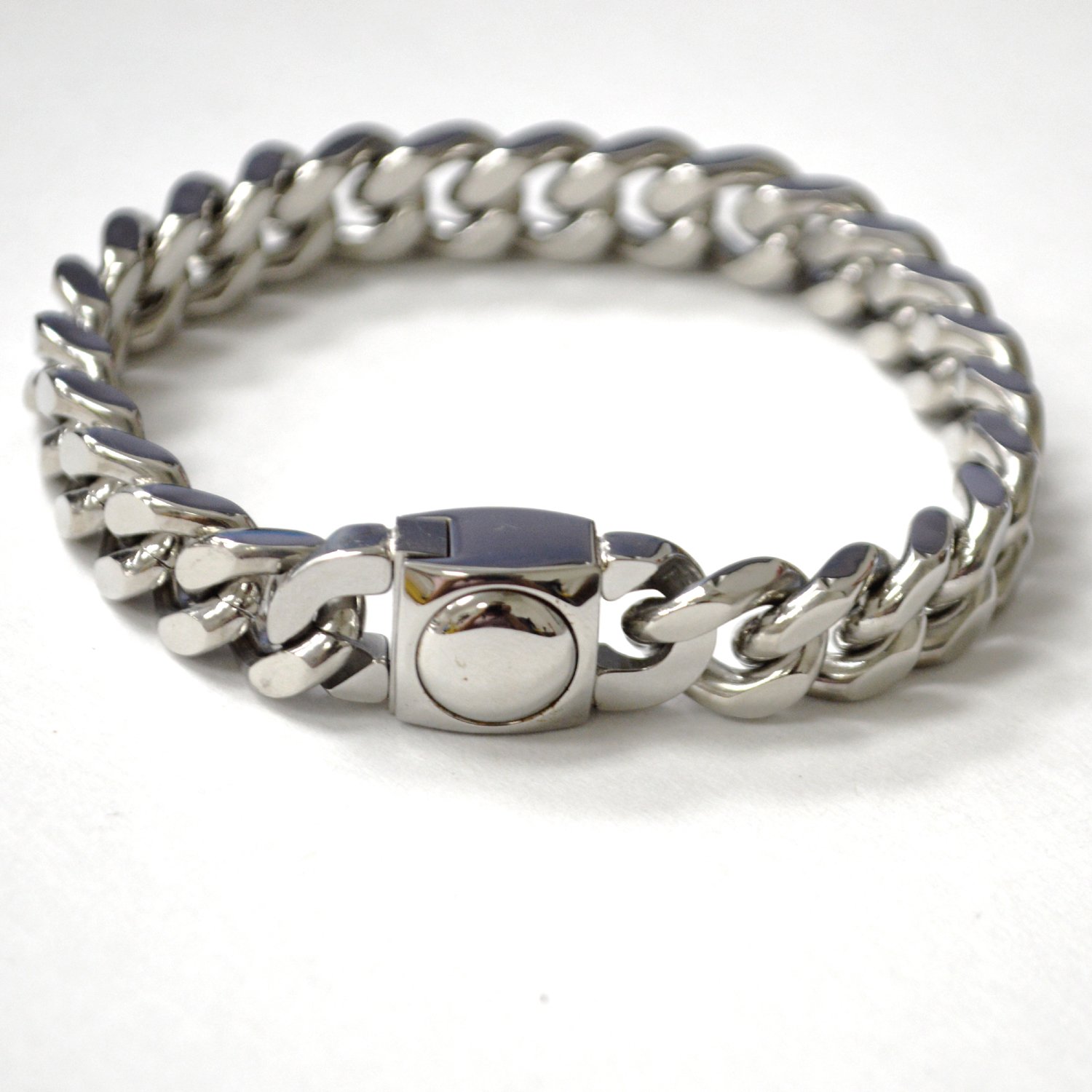 11mm Cuban Link with Fancy Lock Bracelet 84-1986-11